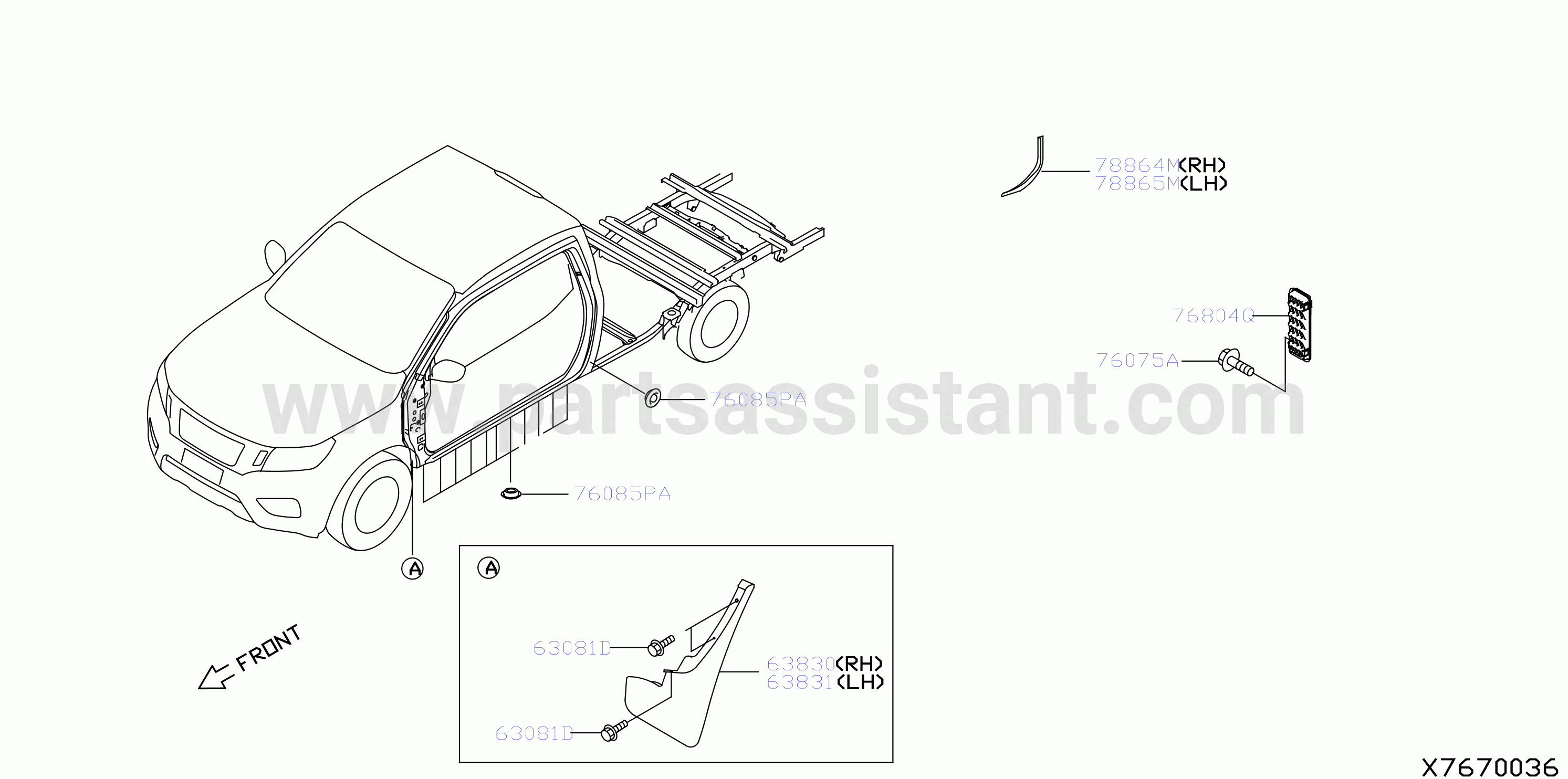 Body Side Fitting Body Side Step
