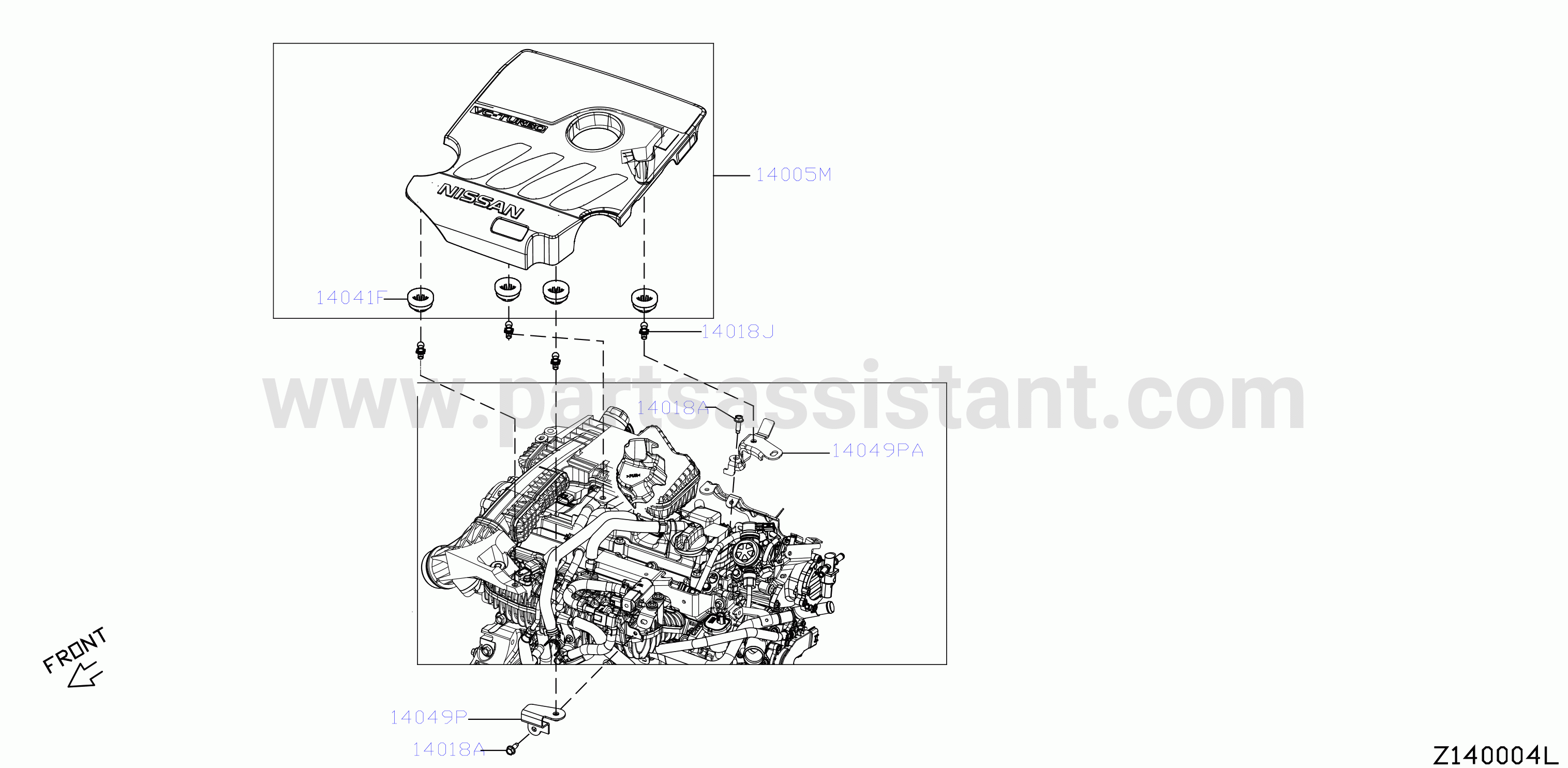 Manifold Engine Cover Parts