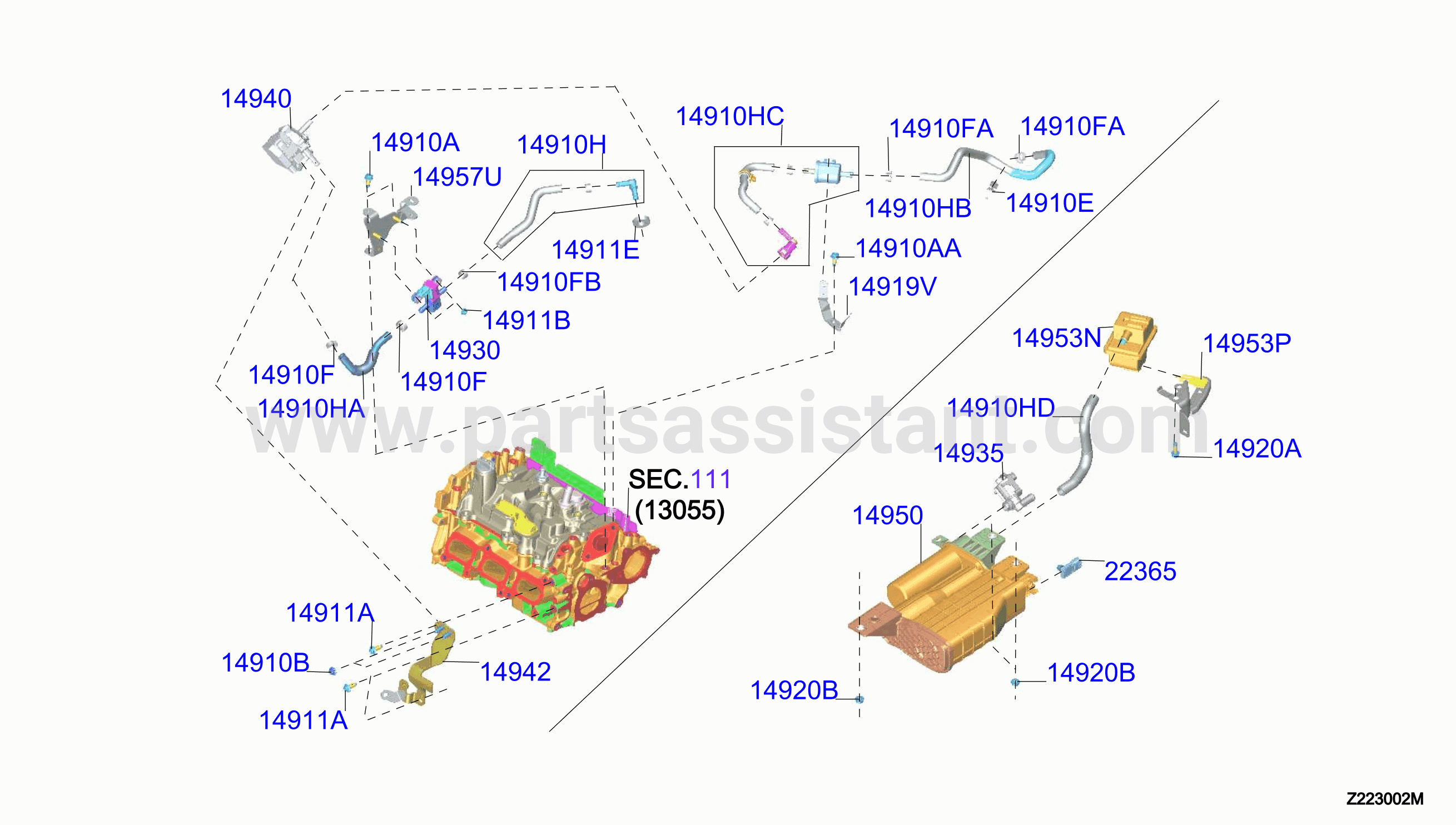 Engine Control Vacuum Piping