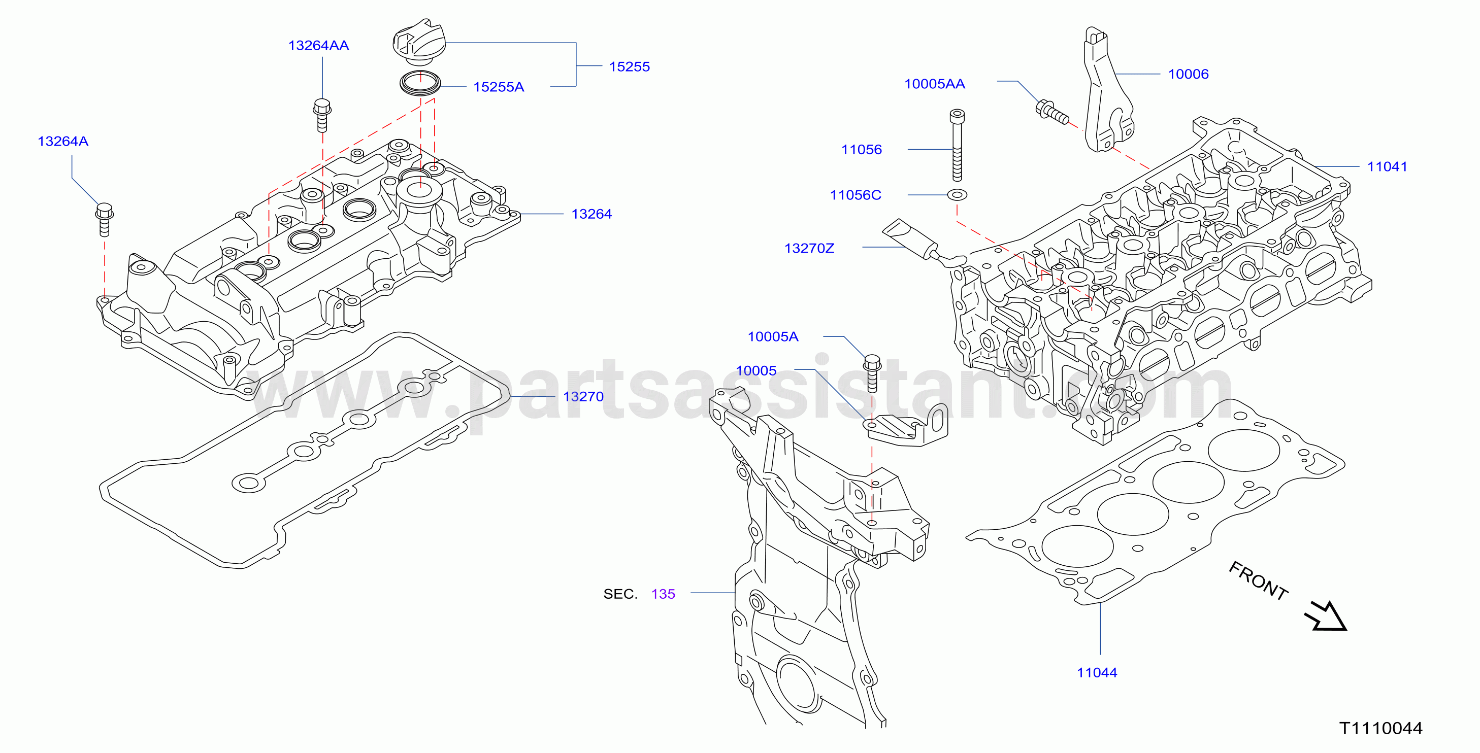 Cylinder Head Rocker Cover Assembly