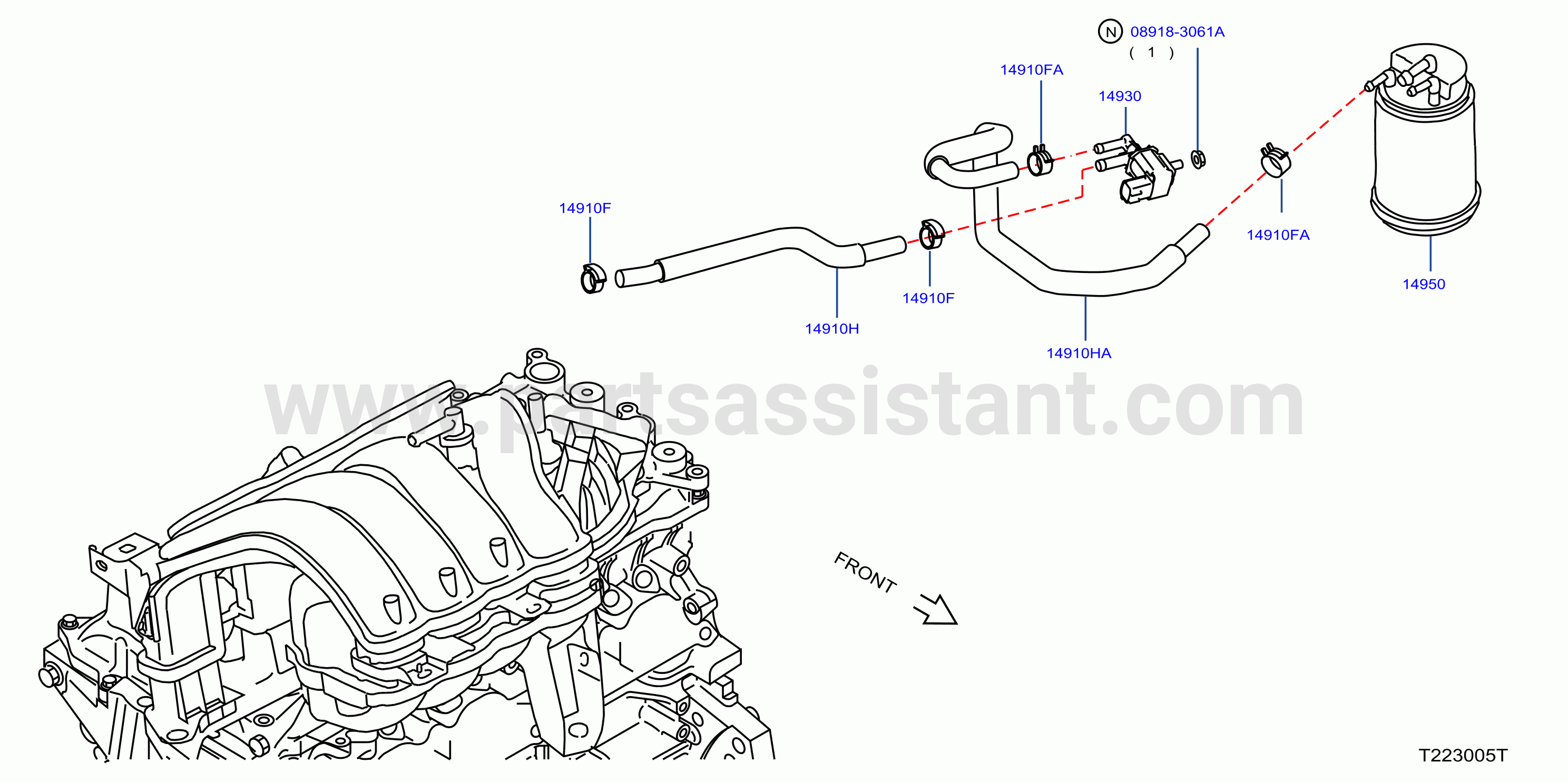 Engine Control Vacuum Piping Brazil