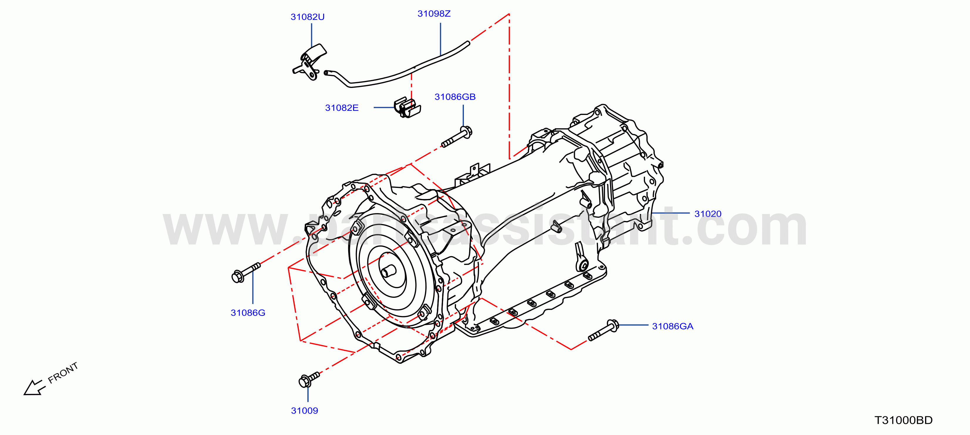 Auto Transmission Transaxle Fitting Assembly Fitting Parts