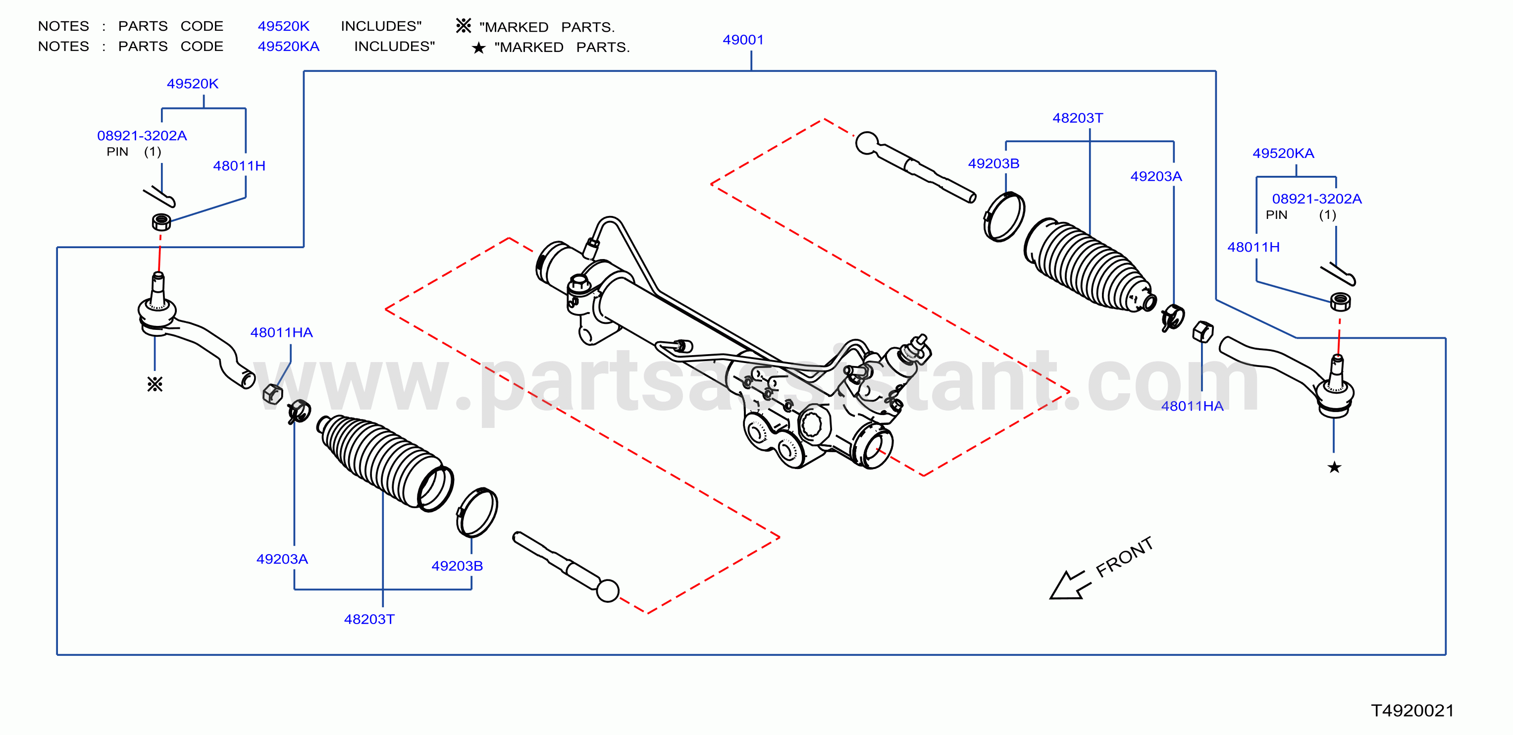 Power Steering Gear 2Wd Yd25Ddti