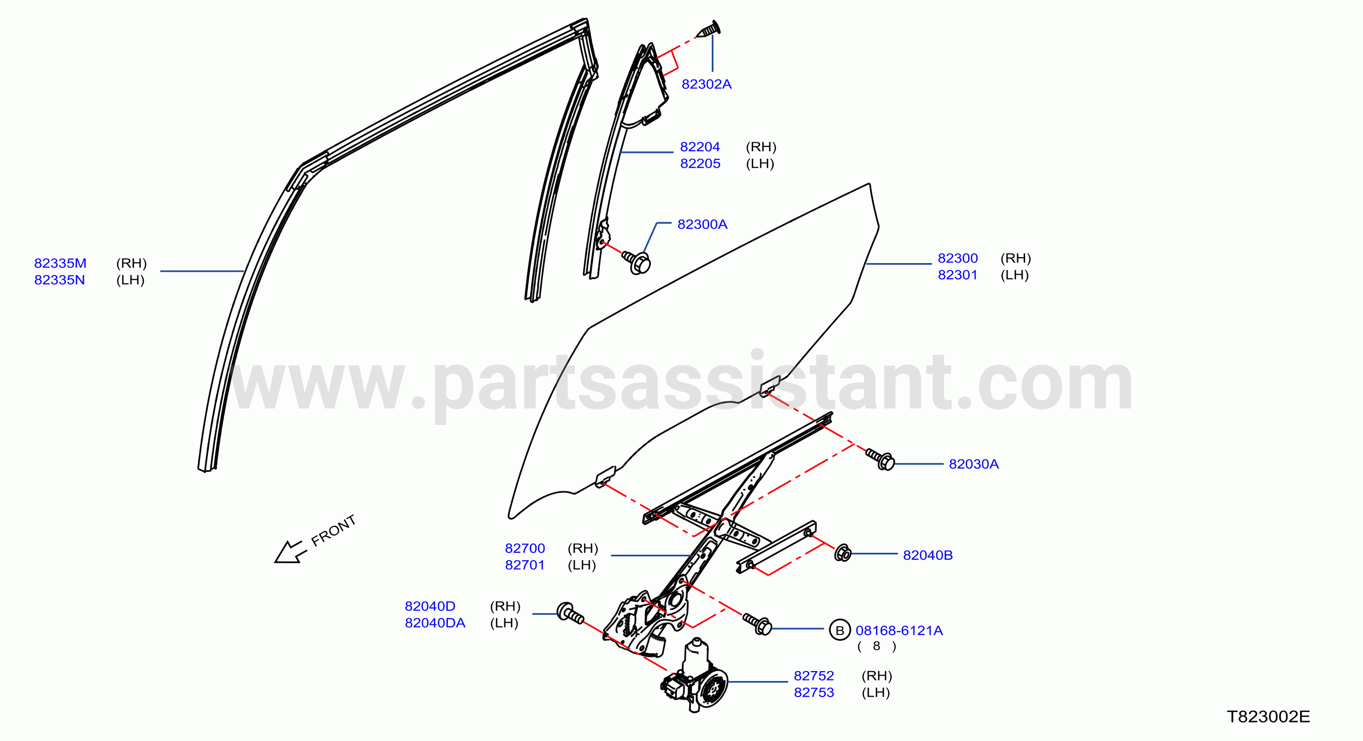Rear Door Window Regulator
