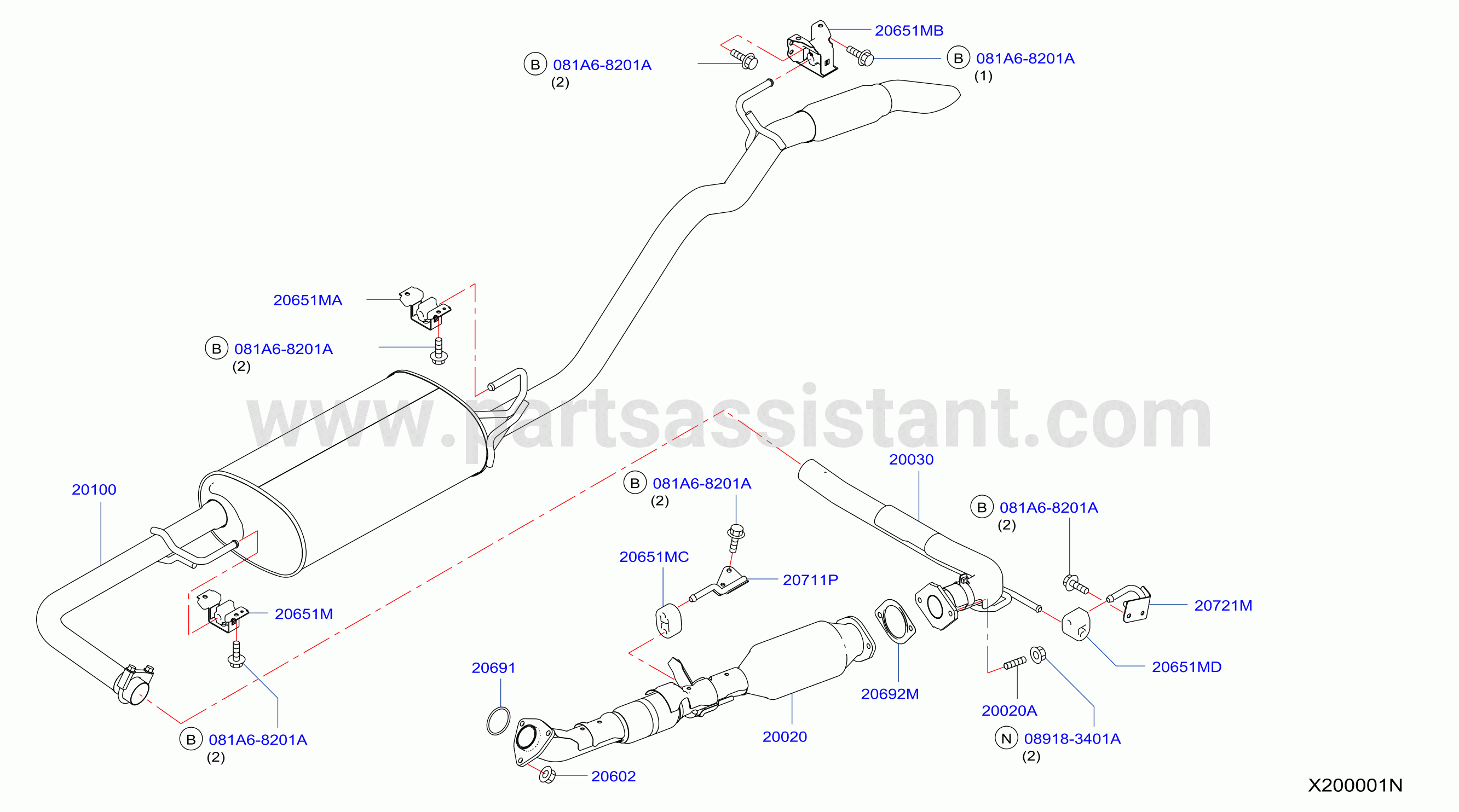 Exhaust Tube Muffler