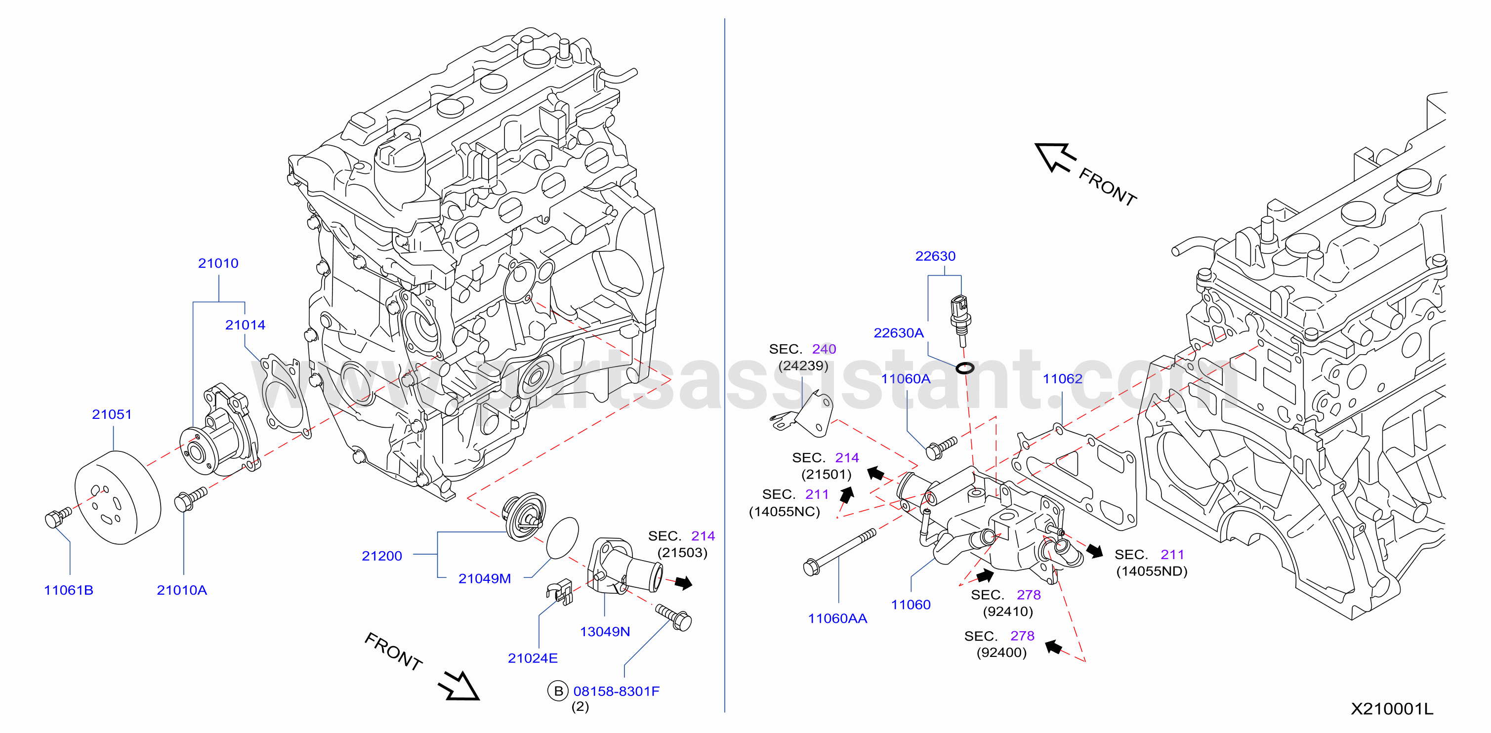 Water Pump Cooling Fan Thermostat