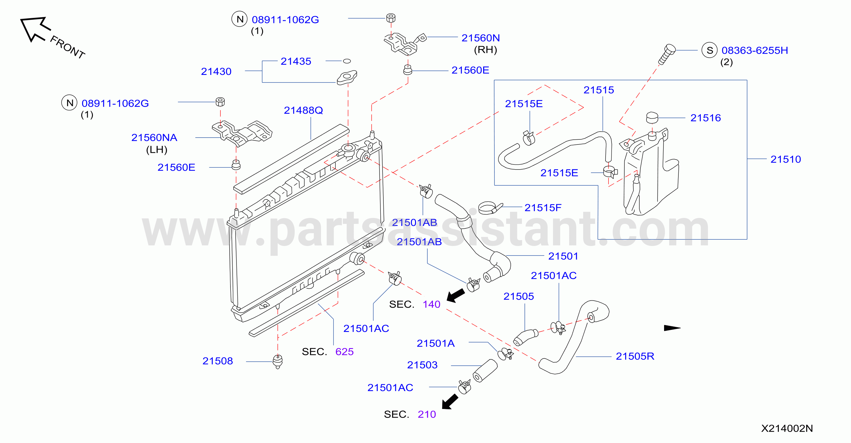 Radiator Shroud Inverter Cooling Fitting Parts