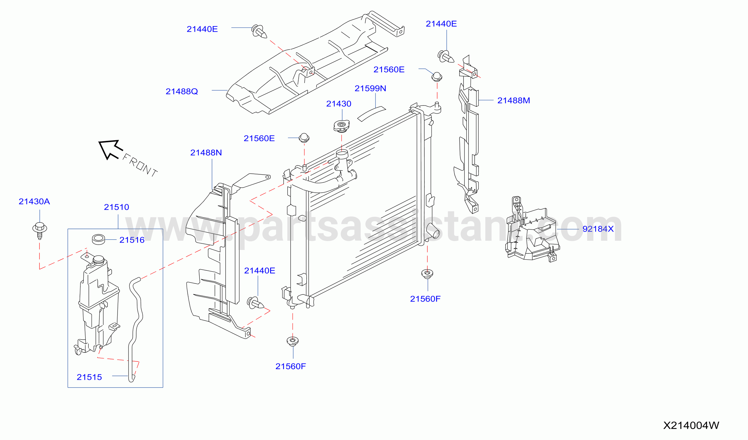 Radiator Shroud Inverter Cooling Fitting Parts 2