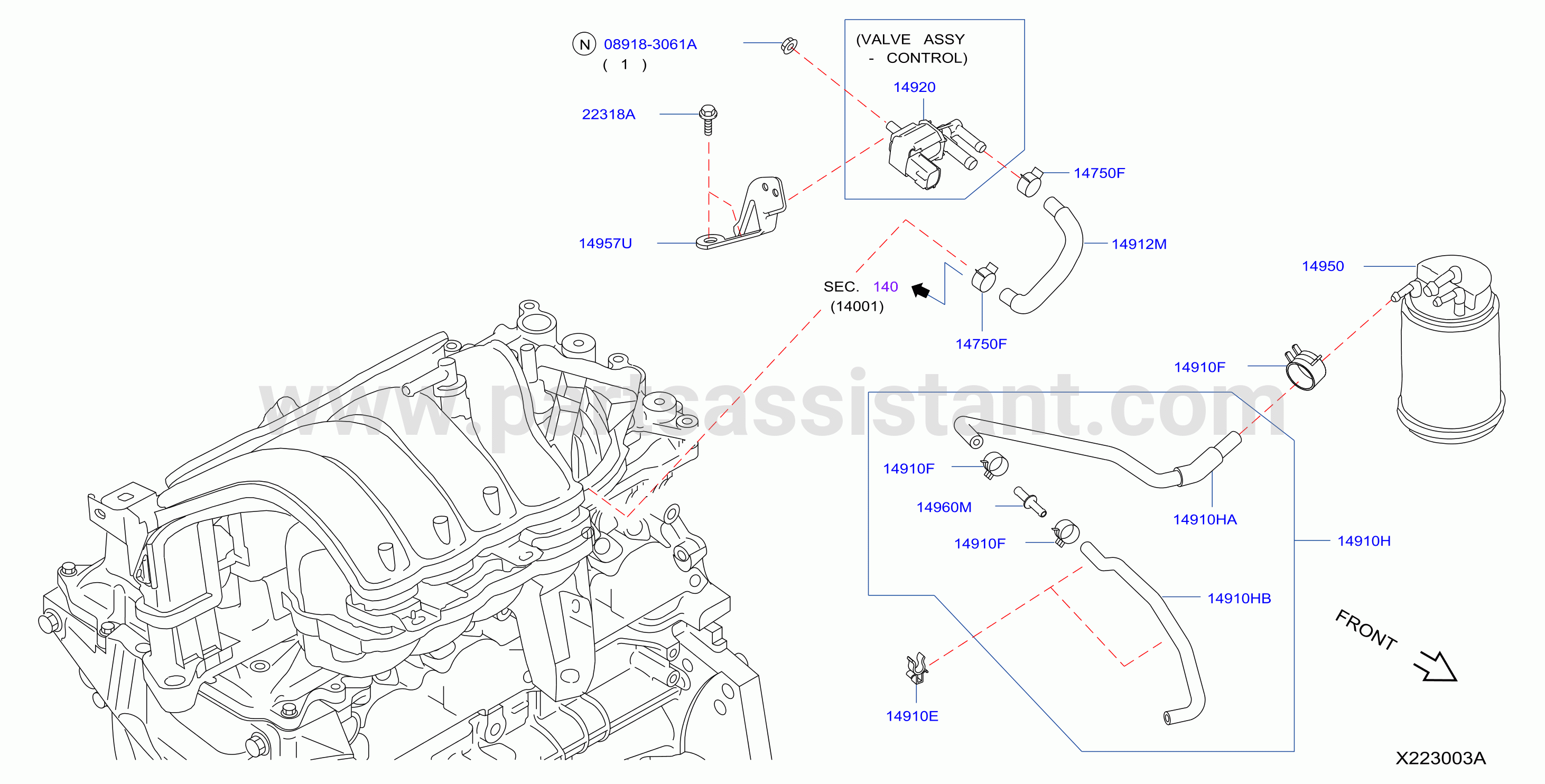 Engine Control Vacuum Piping