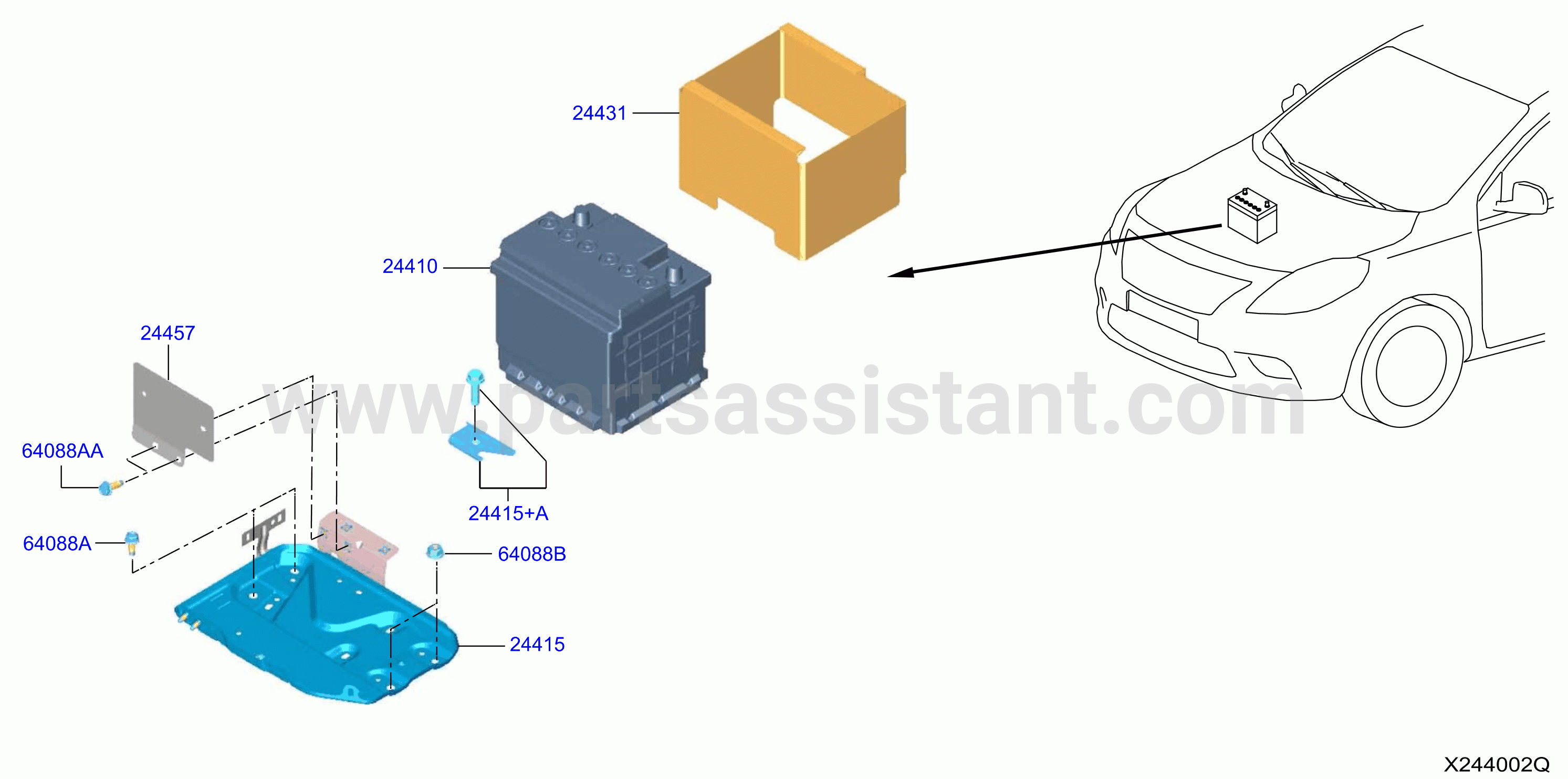 Battery Battery Mounting