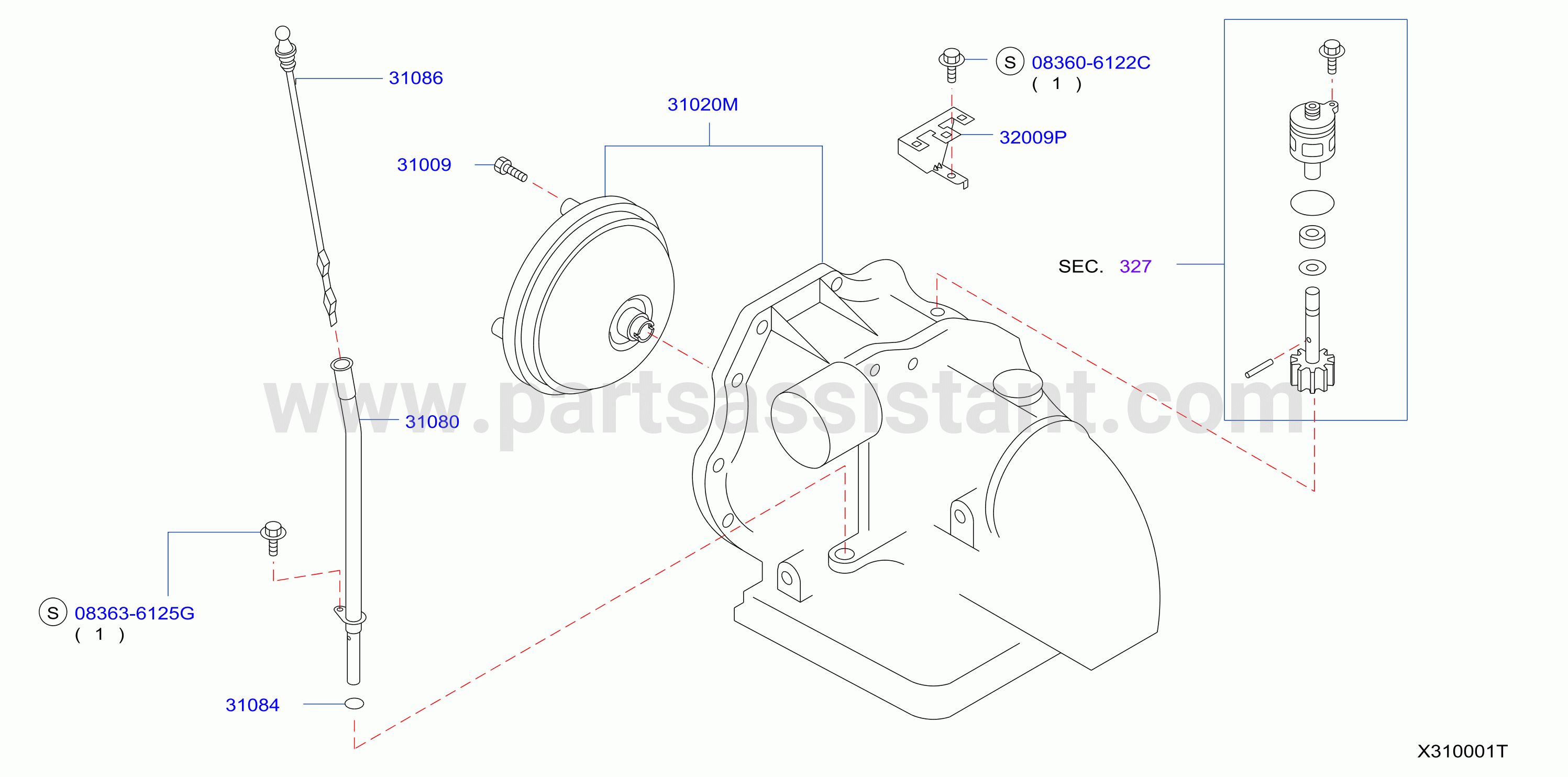 Auto Transmission Transaxle Fitting Assembly Fitting Parts