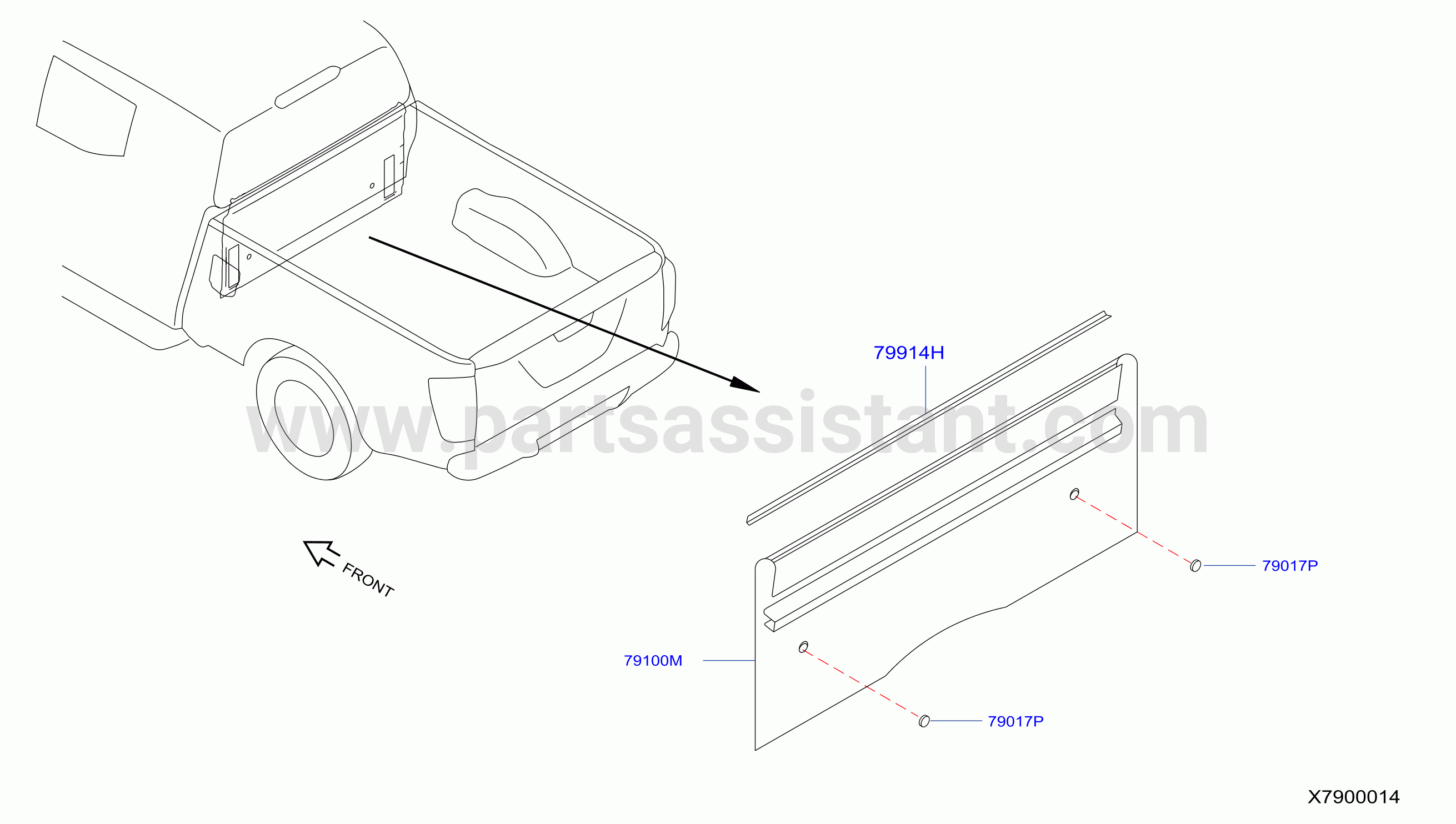 Rear Back Panel Fitting Rear Pannel Fitting Sc