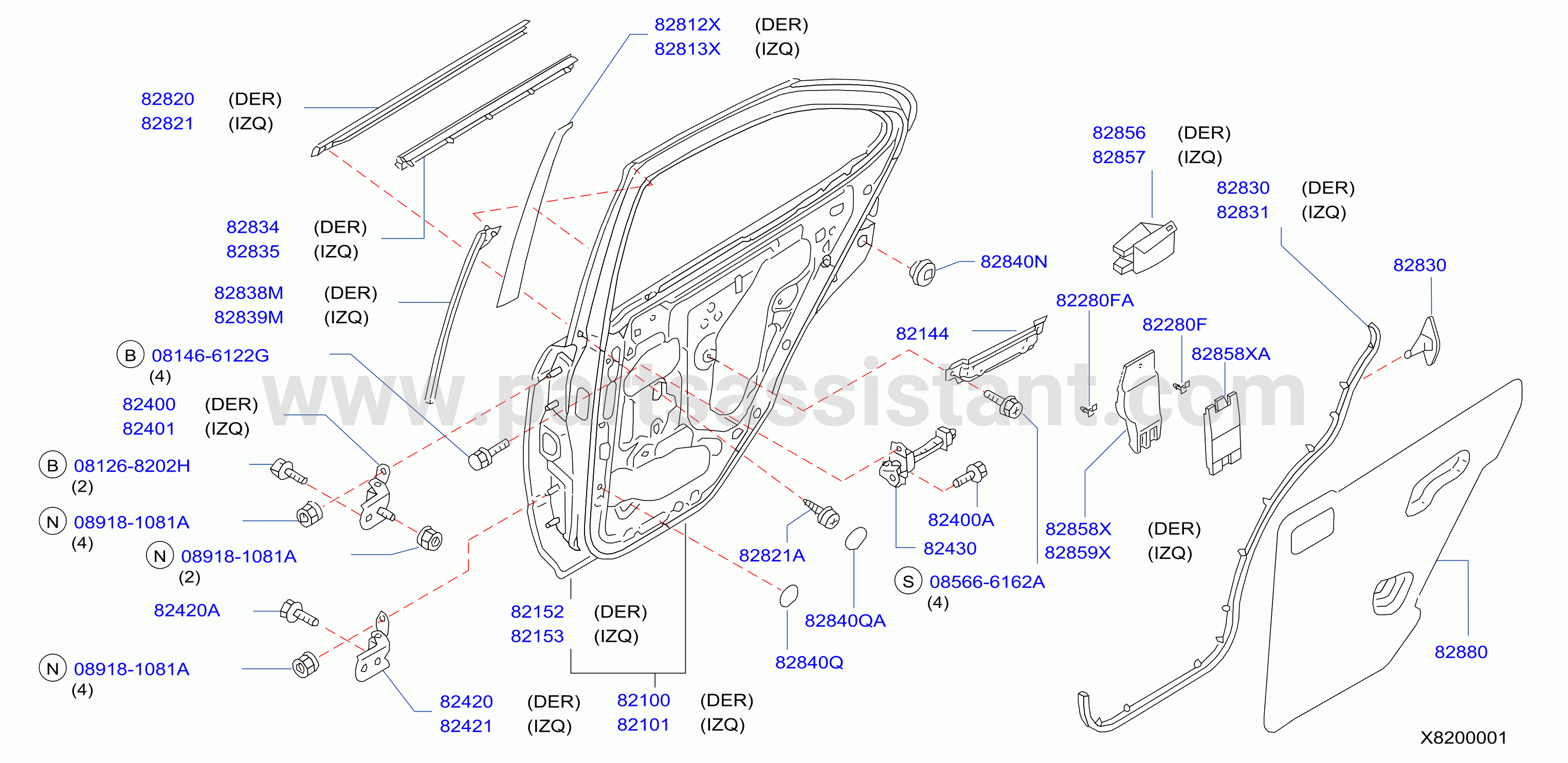Rear Door Panel Fitting