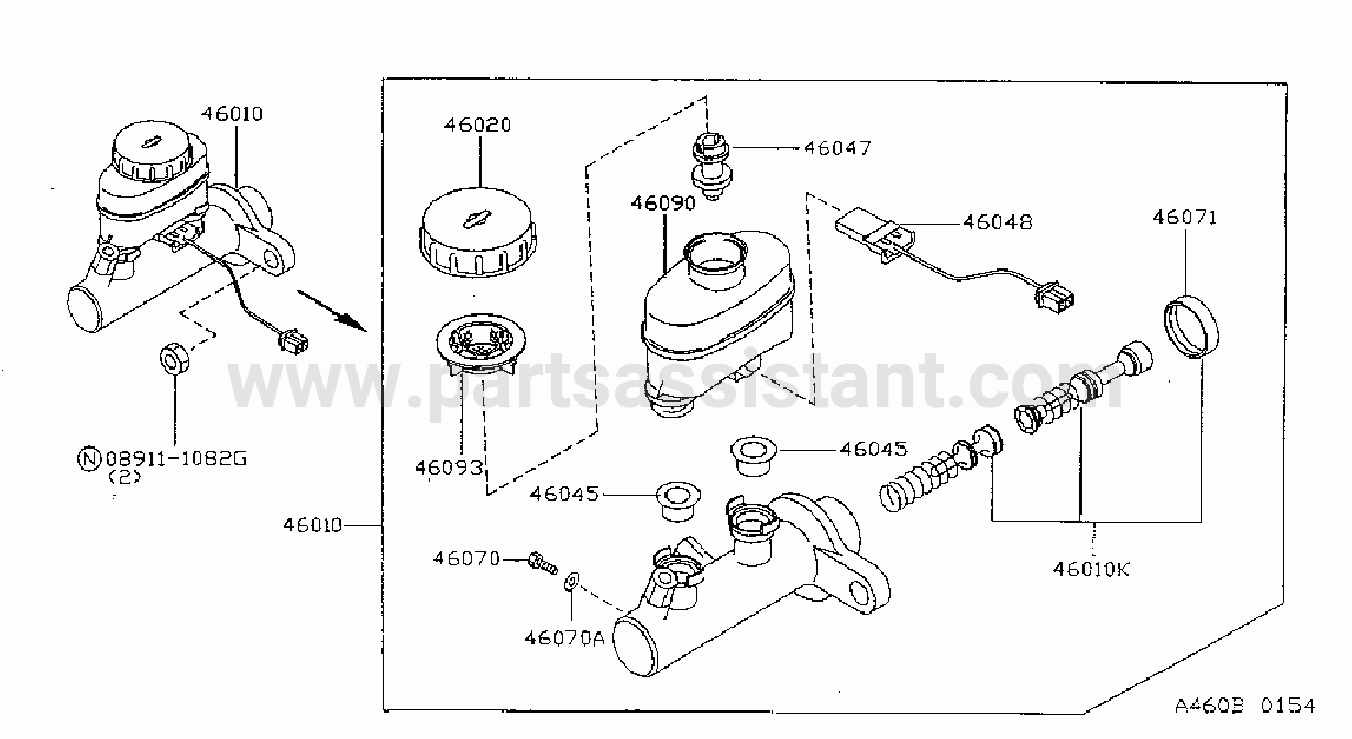 Brake Master Cylinder W / Abs