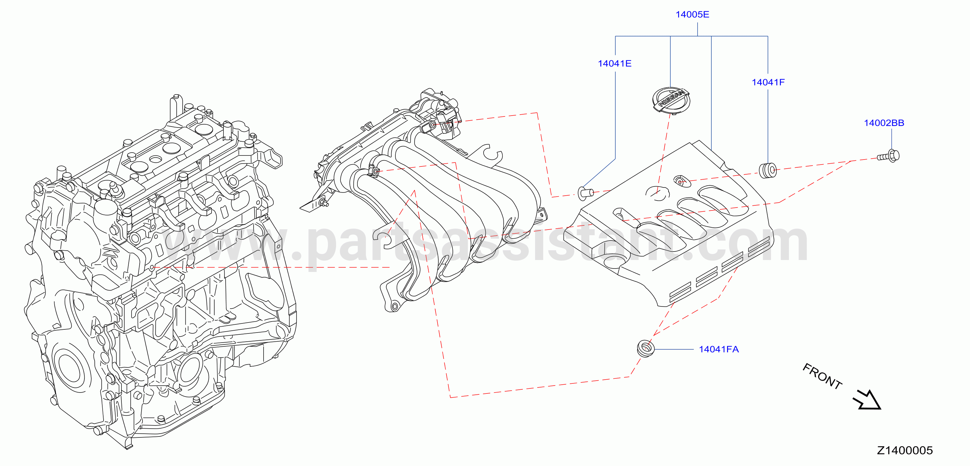 Manifold Engine Cover Parts