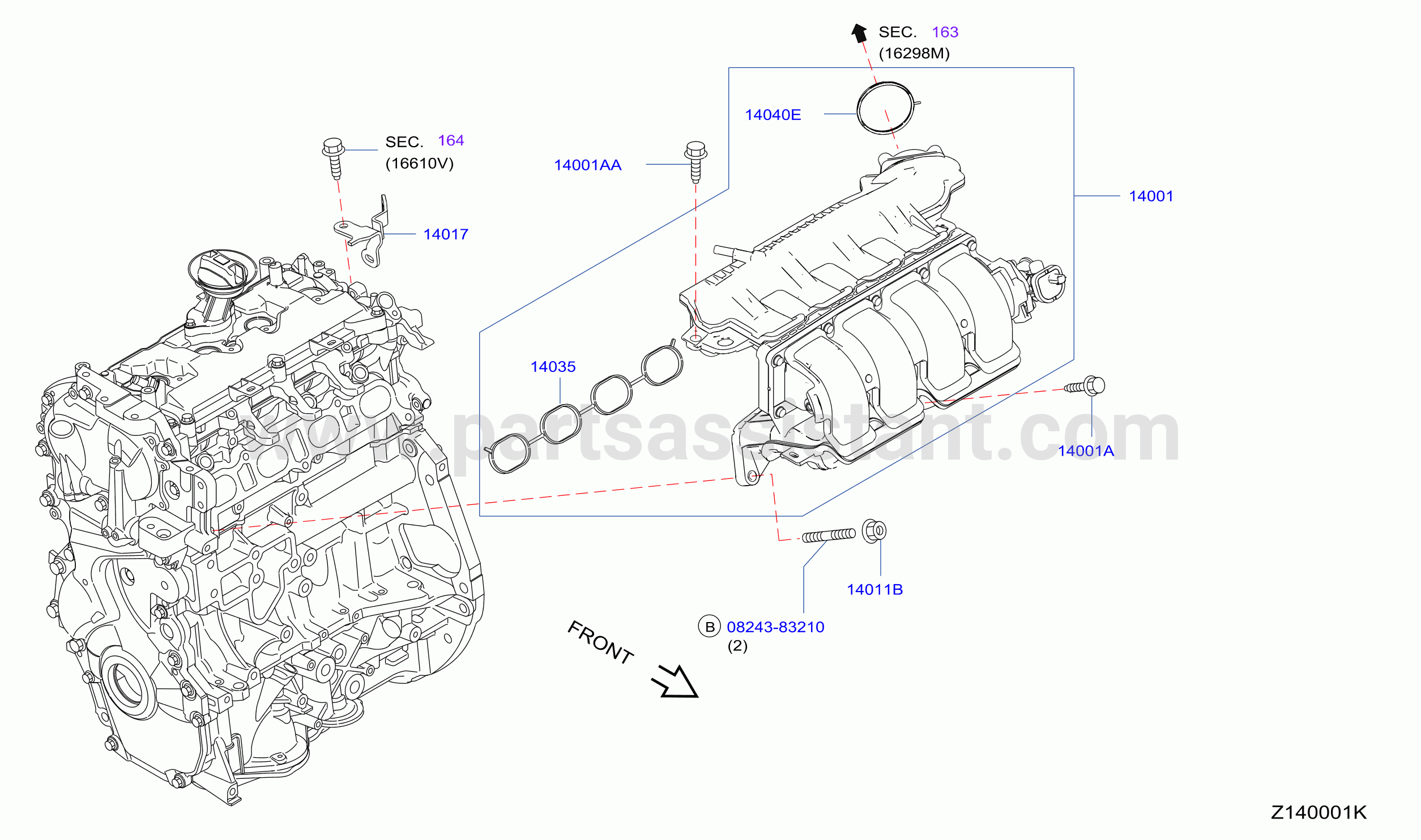 Manifold Intake Parts