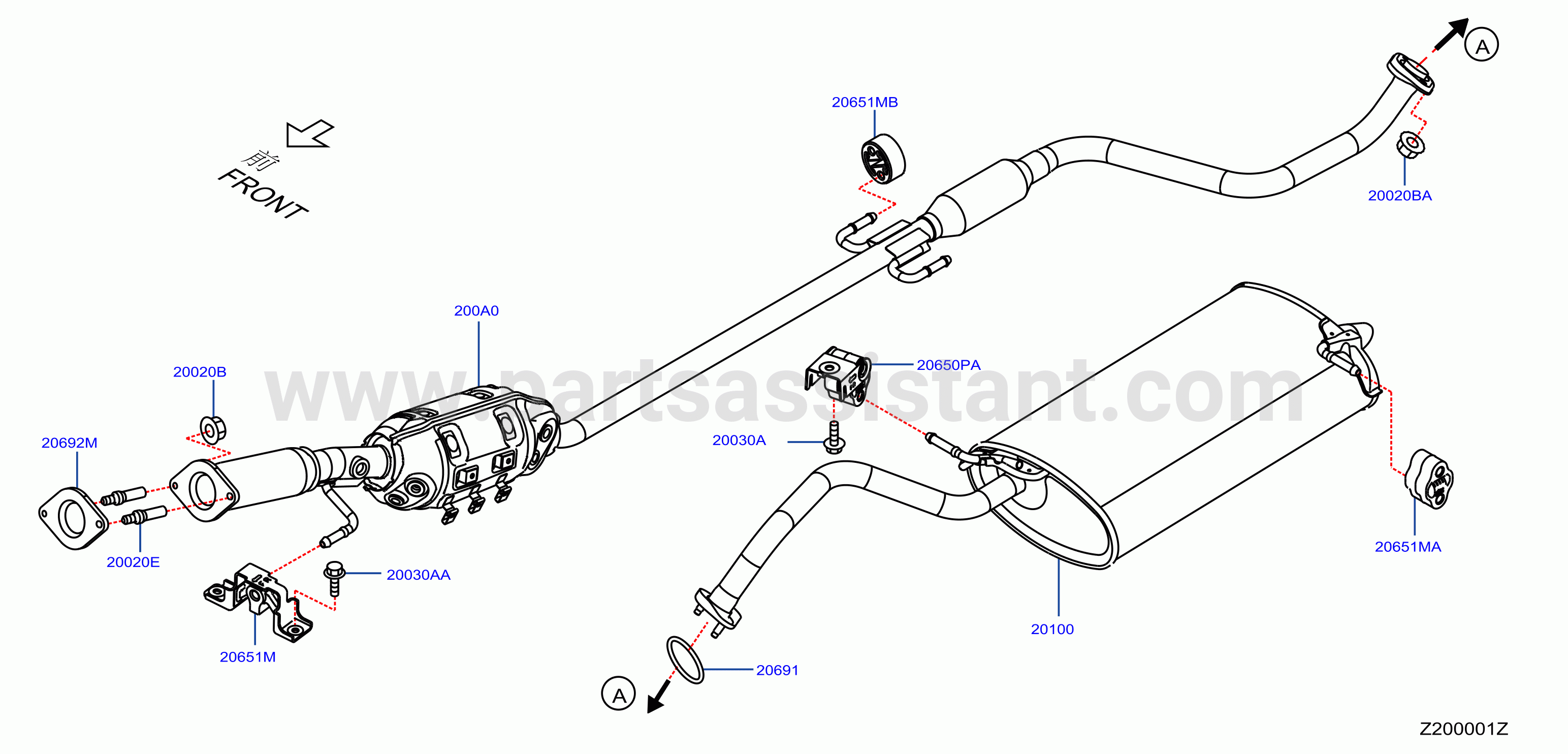 Exhaust Tube Muffler Hr12