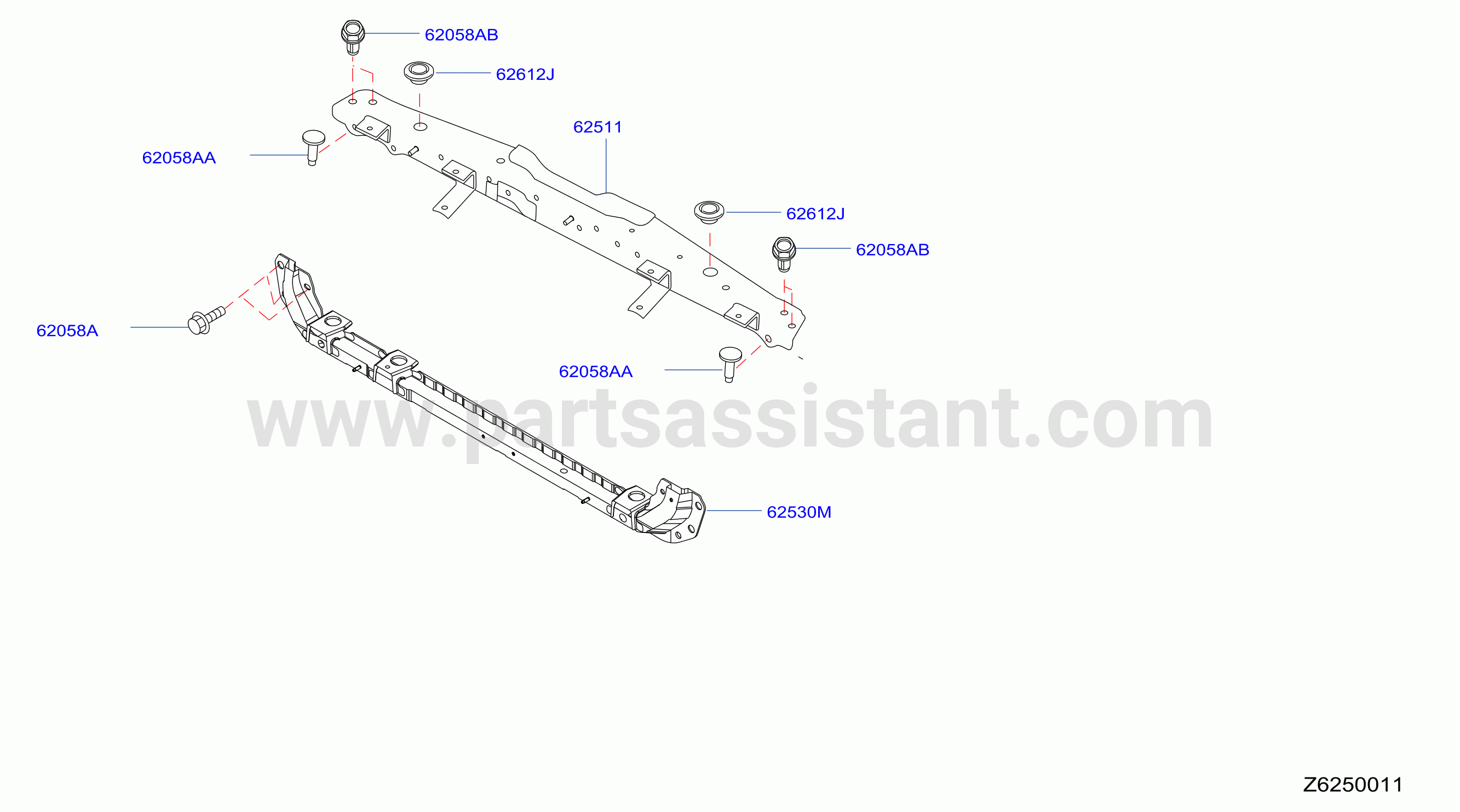 Front Apron Radiator Core Support