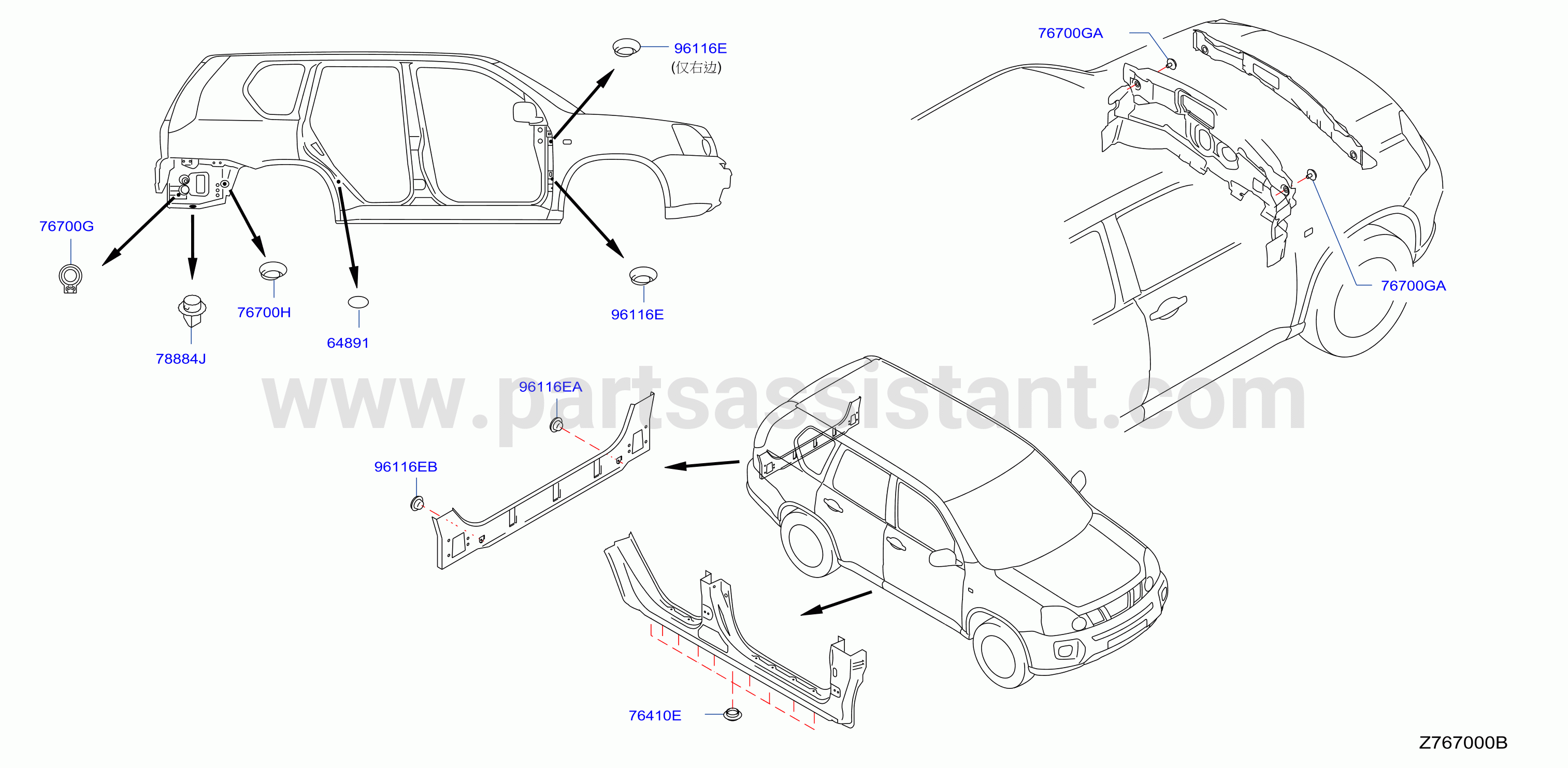 Body Side Fitting Plug