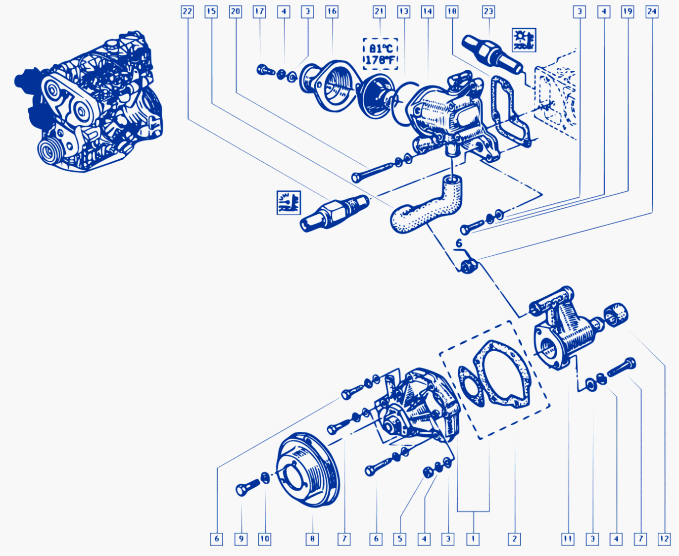 Water Pump - Coolant Unit - 00014131