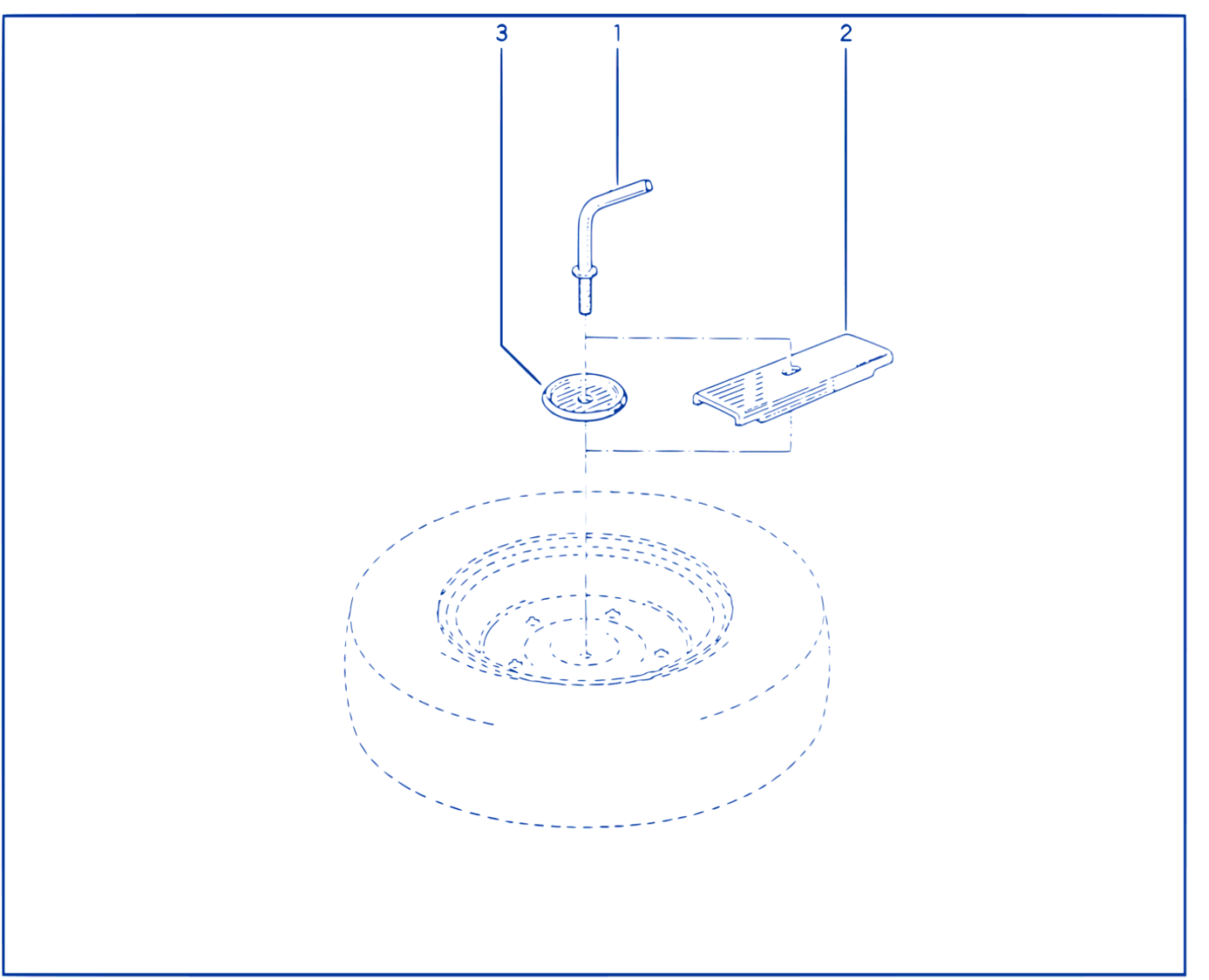 Emergency Spare Wheel Support - 00047329