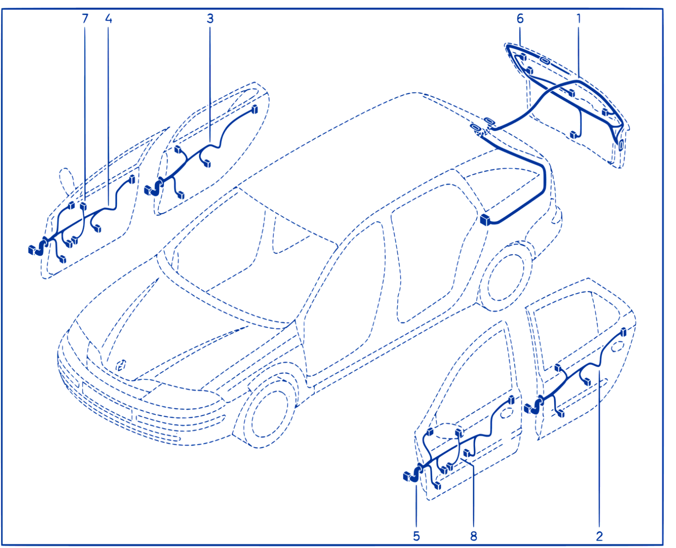 Wiring - Opening Element Components - 00104881