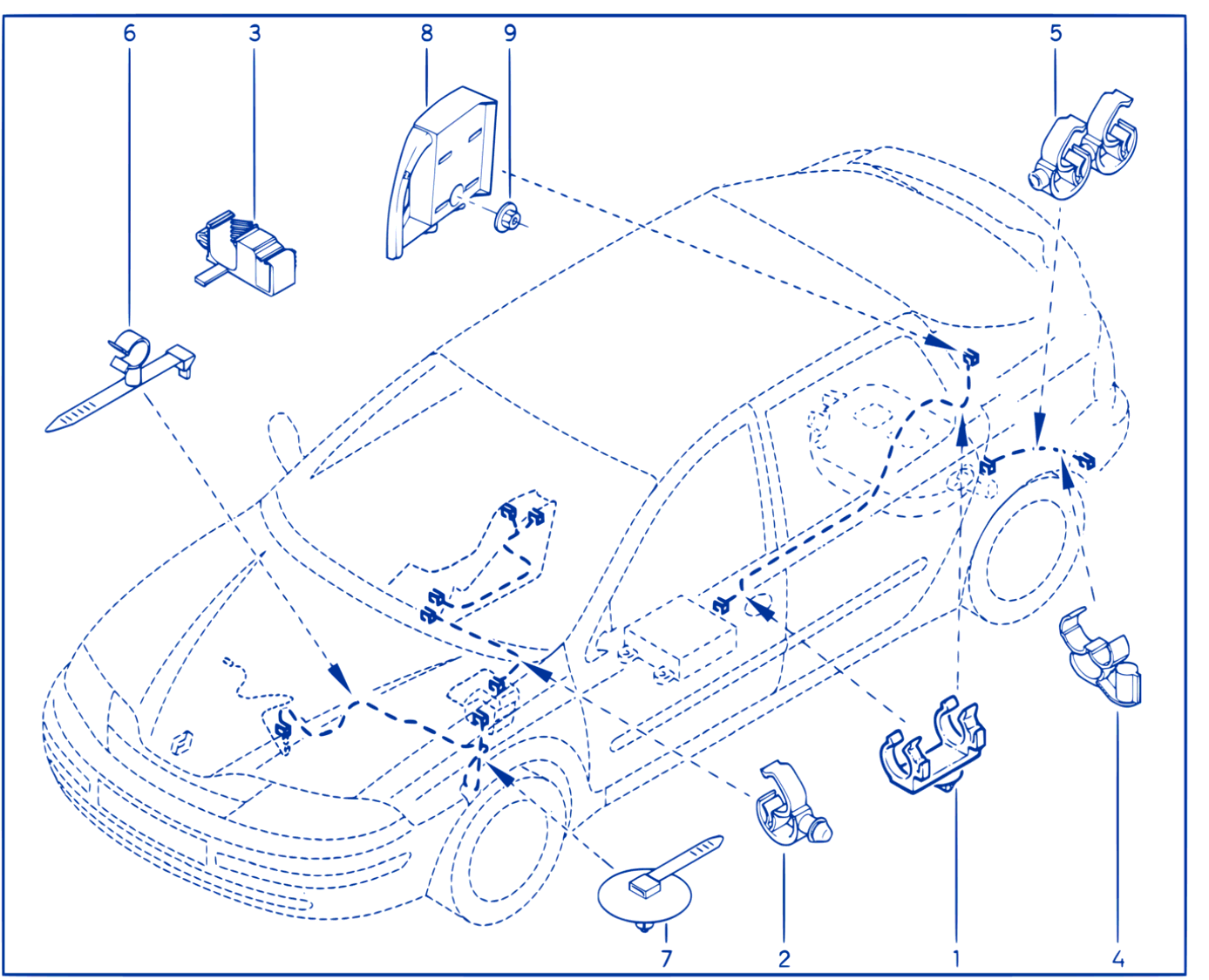 Wiring - Front End Panel Components - 00130333