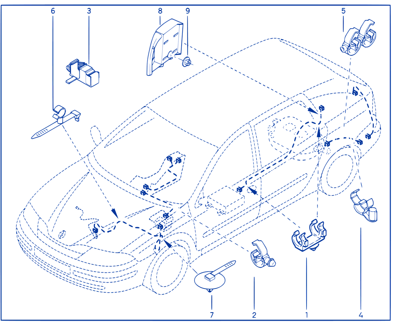 Wiring - Front End Panel Components - 00130335