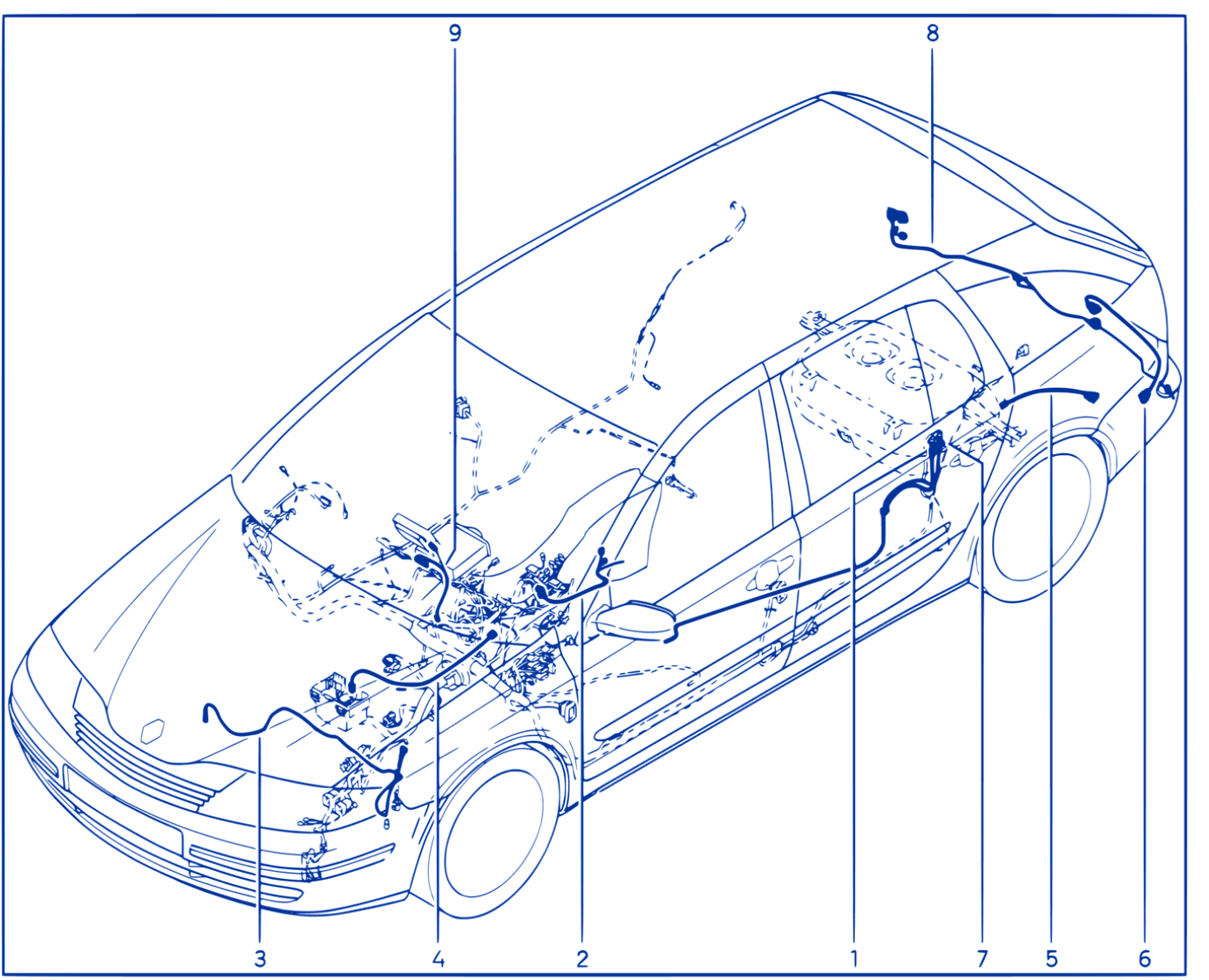 Wiring - Front End Panel Components - 00131107