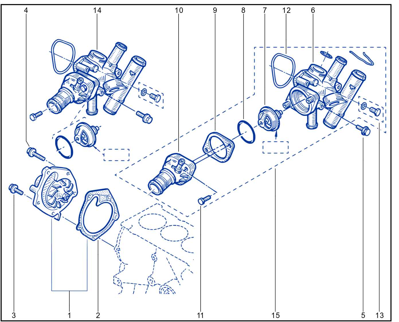 Water Pump - Coolant Unit - 01003043