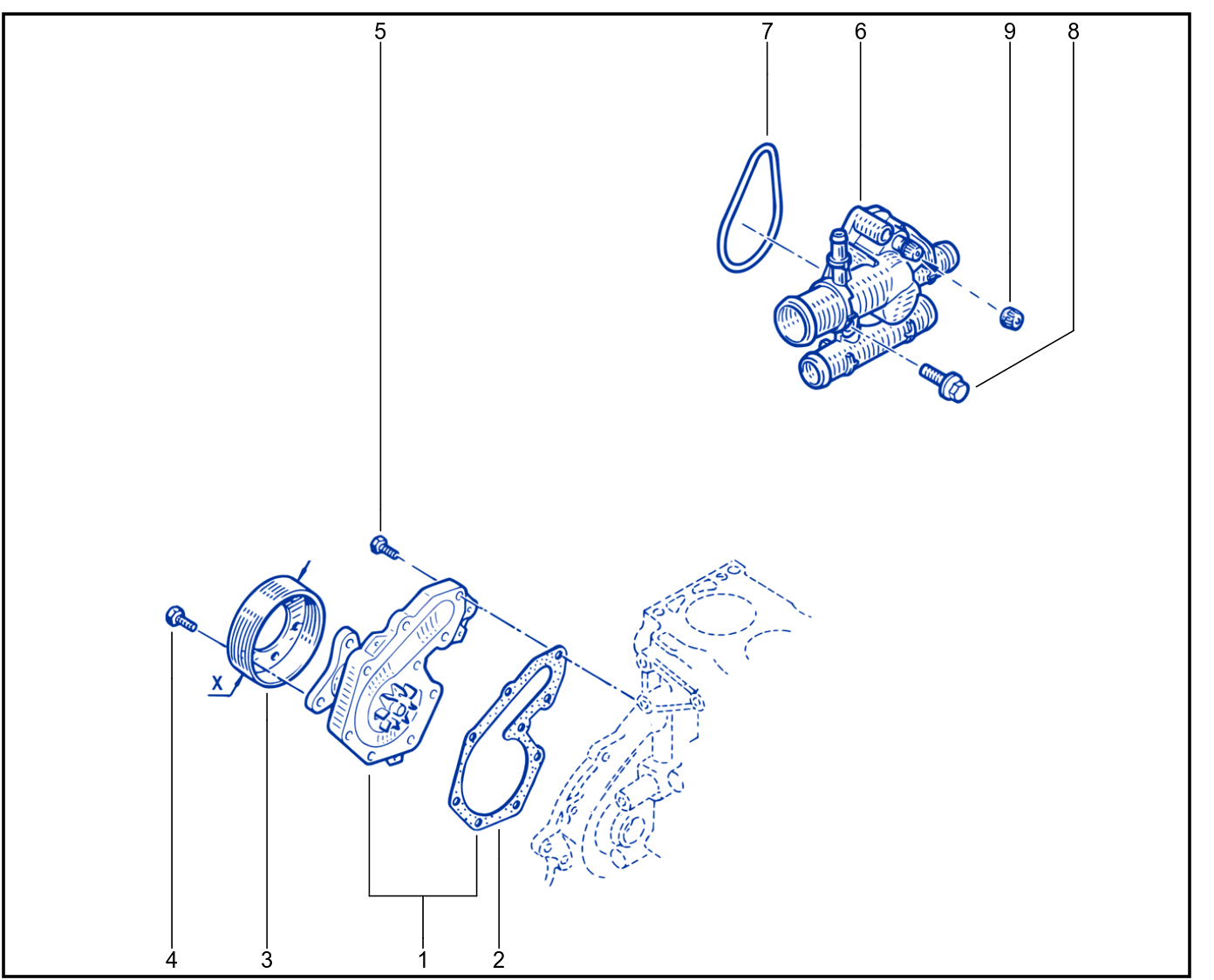 Water Pump - Coolant Unit - 01003047