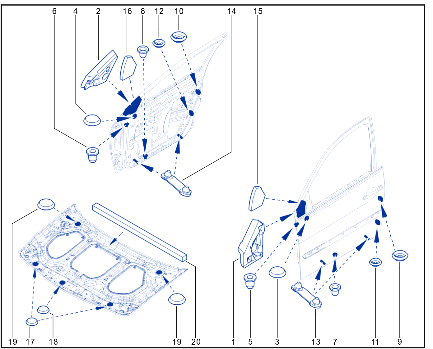 Sealing Of Non-Side Opening Elements - 01003524