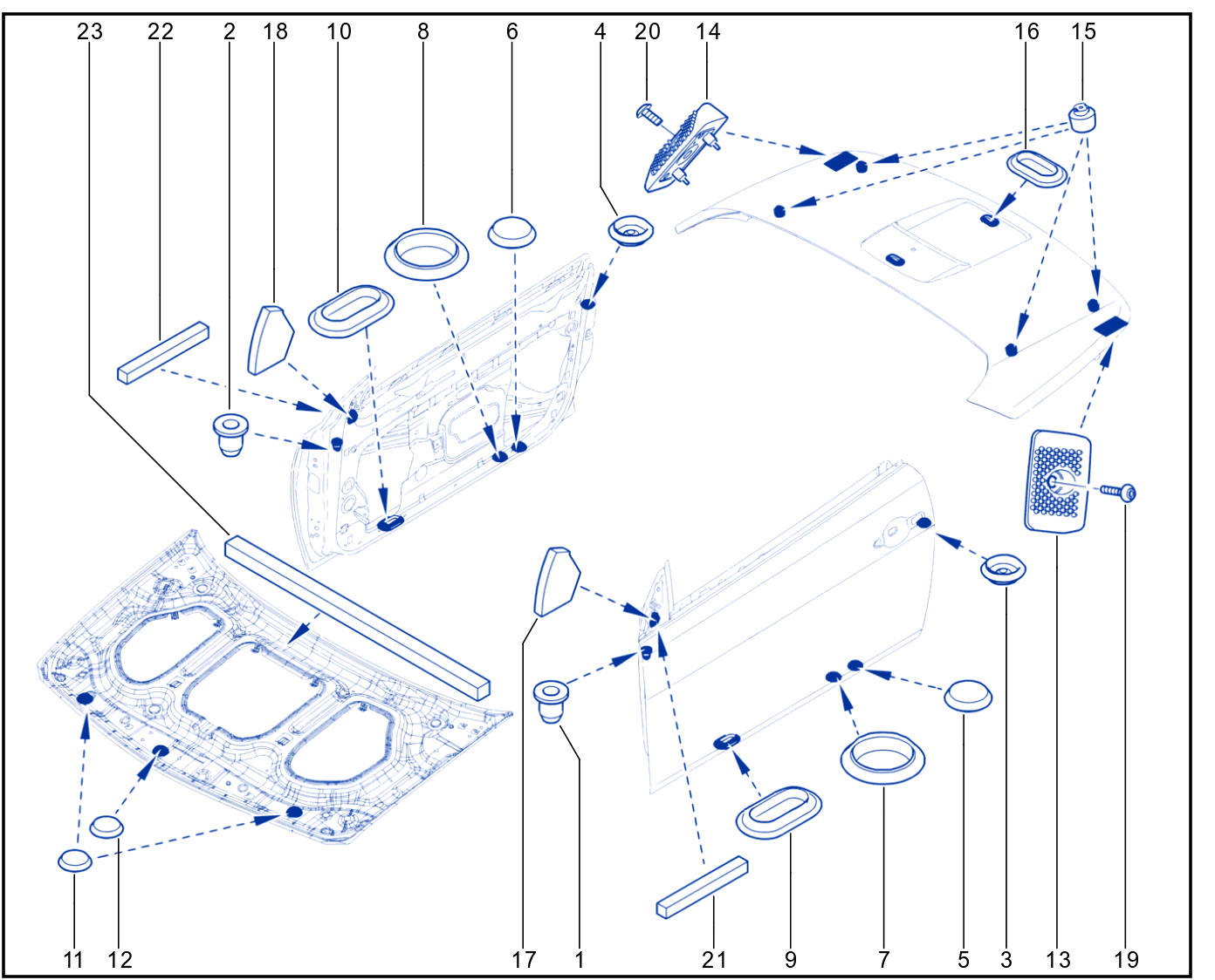 Sealing Of Non-Side Opening Elements - 01003526