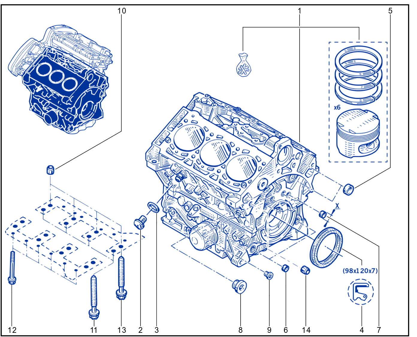 Cylinder Block - 01003601