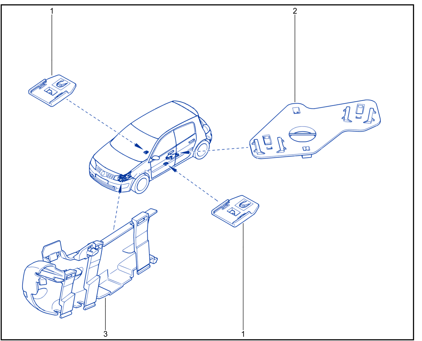 Wiring - Passenger Compartment Components - 01003694
