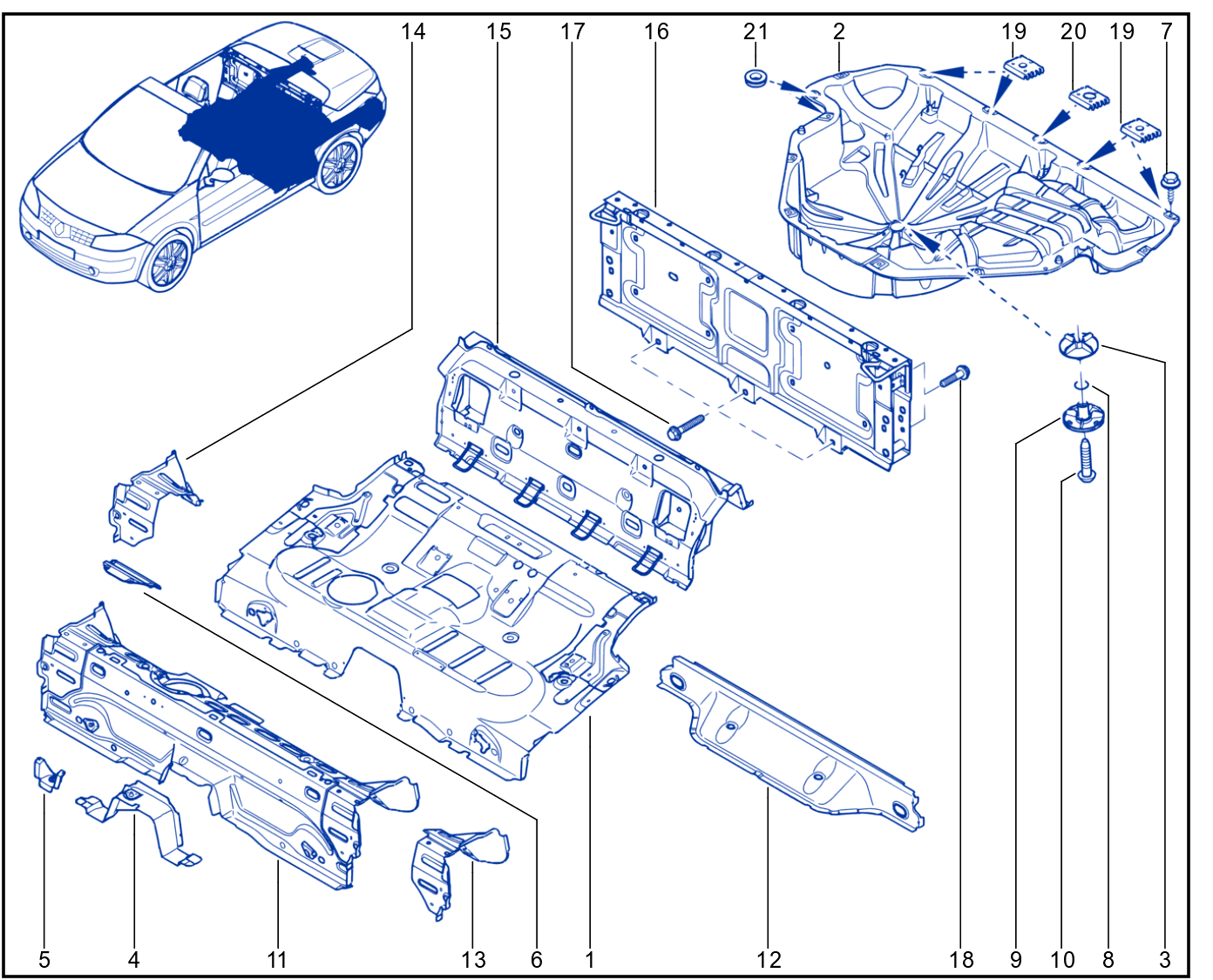 Rear Floor - 01003838