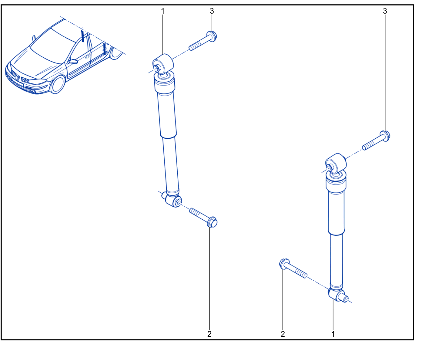 Suspension - Rear Shock Absorption - 01004522