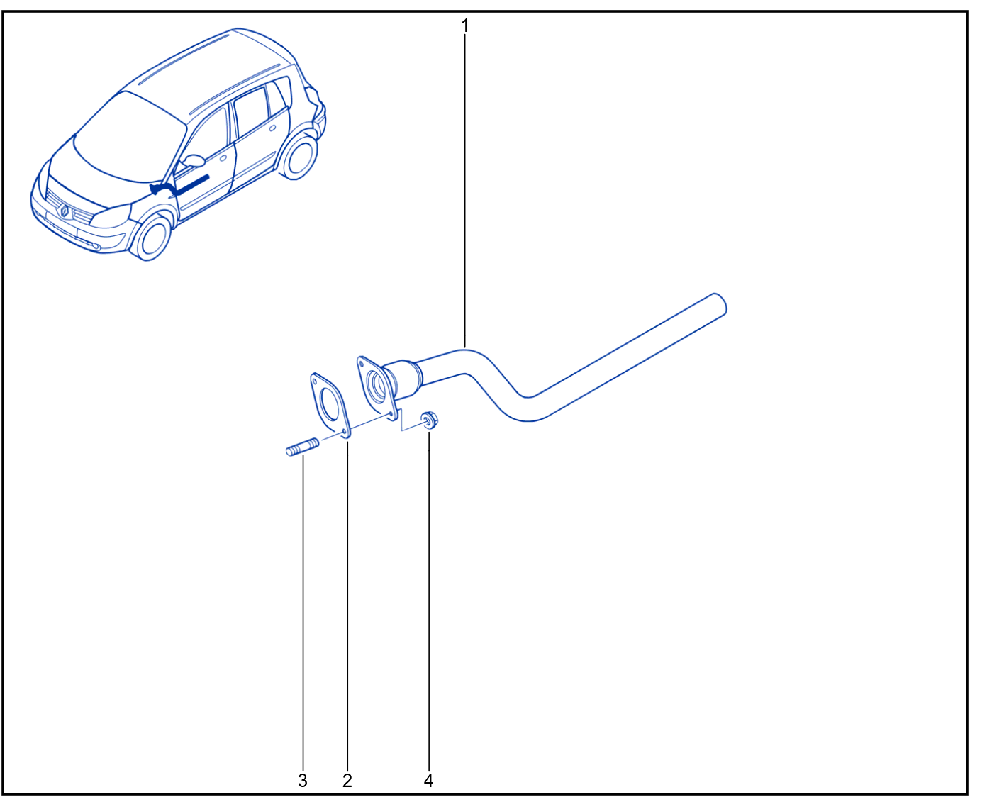 Exhaust Pipe - 01004568
