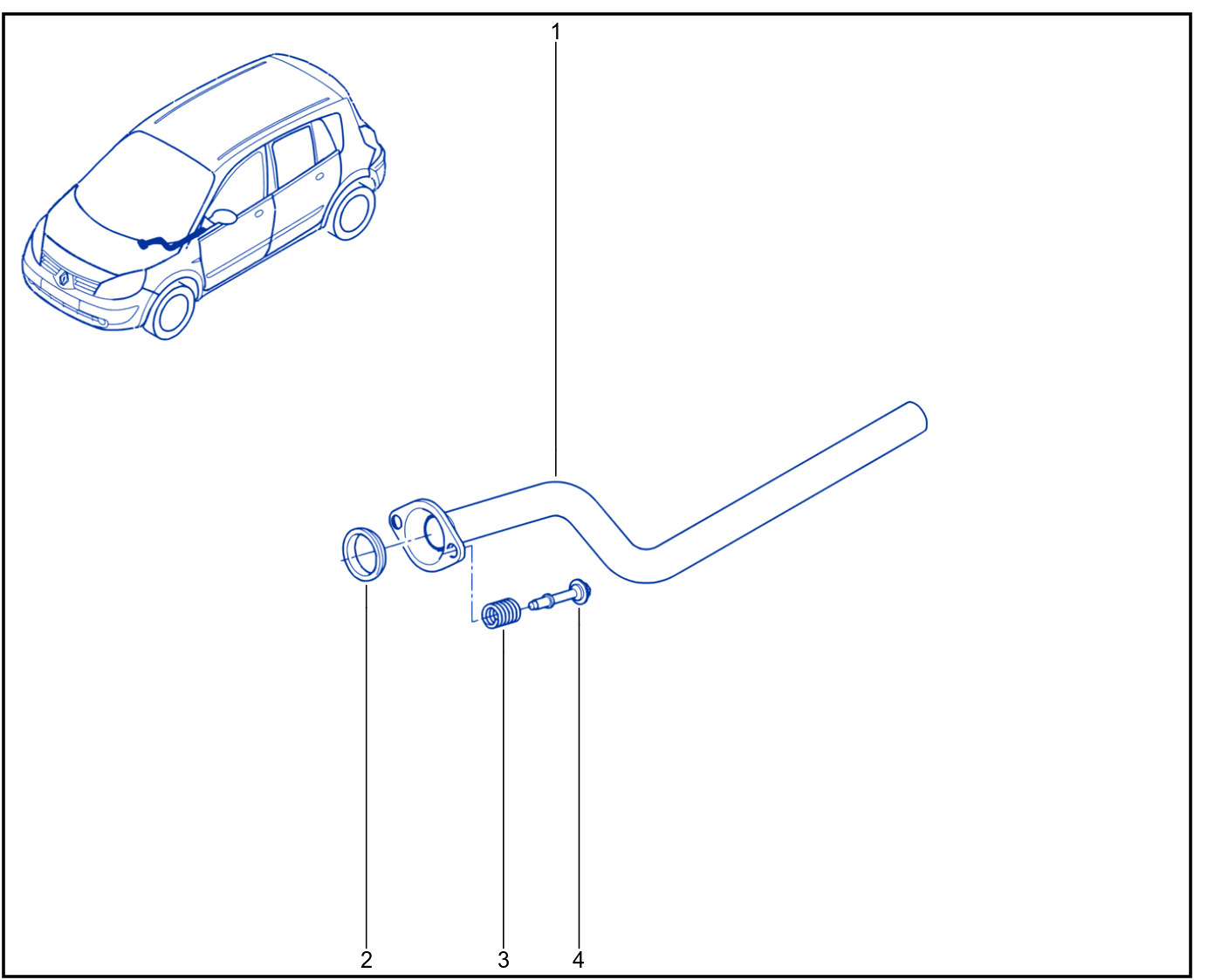 Exhaust Pipe - 01004570