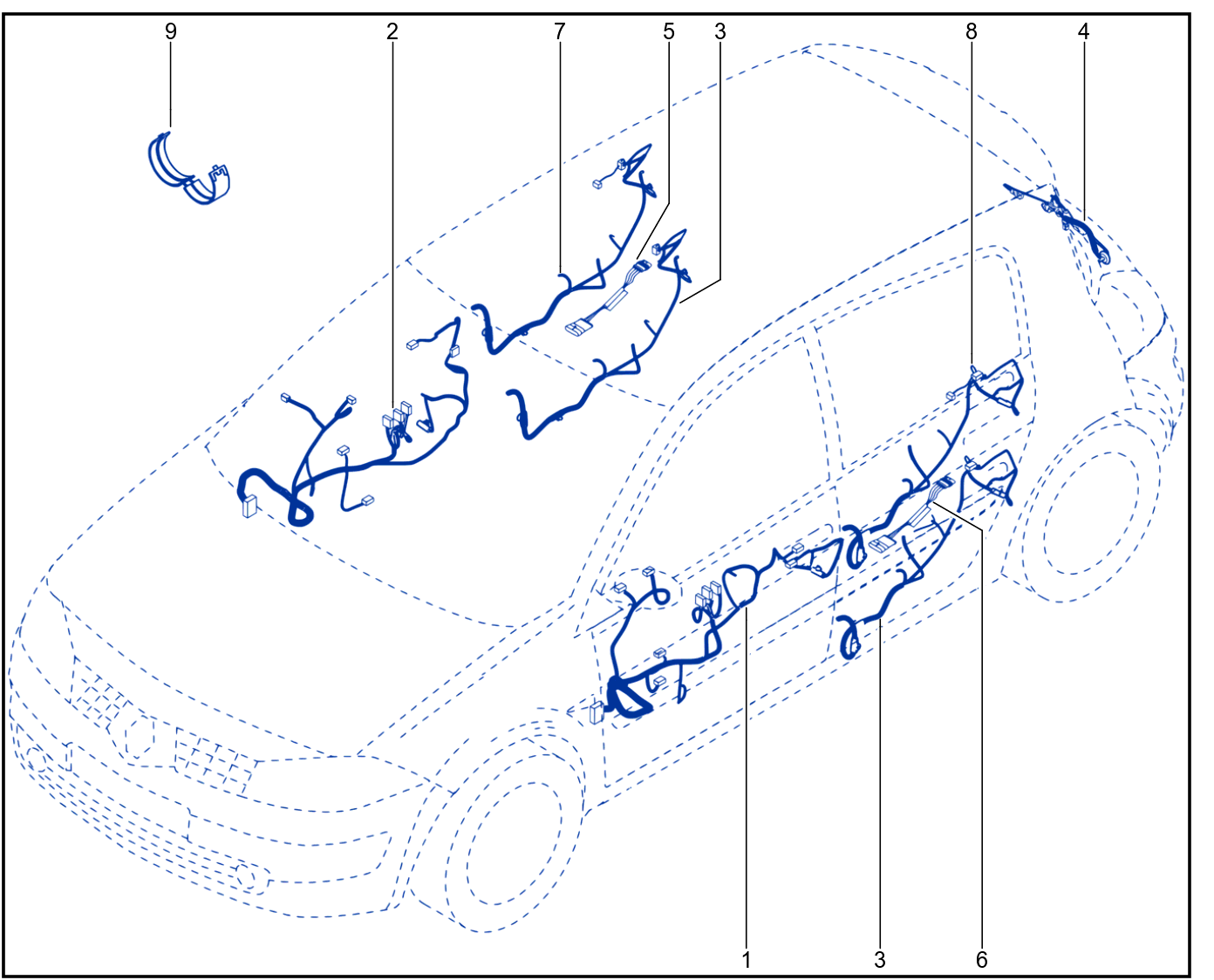Wiring - Opening Element Components - 01004611