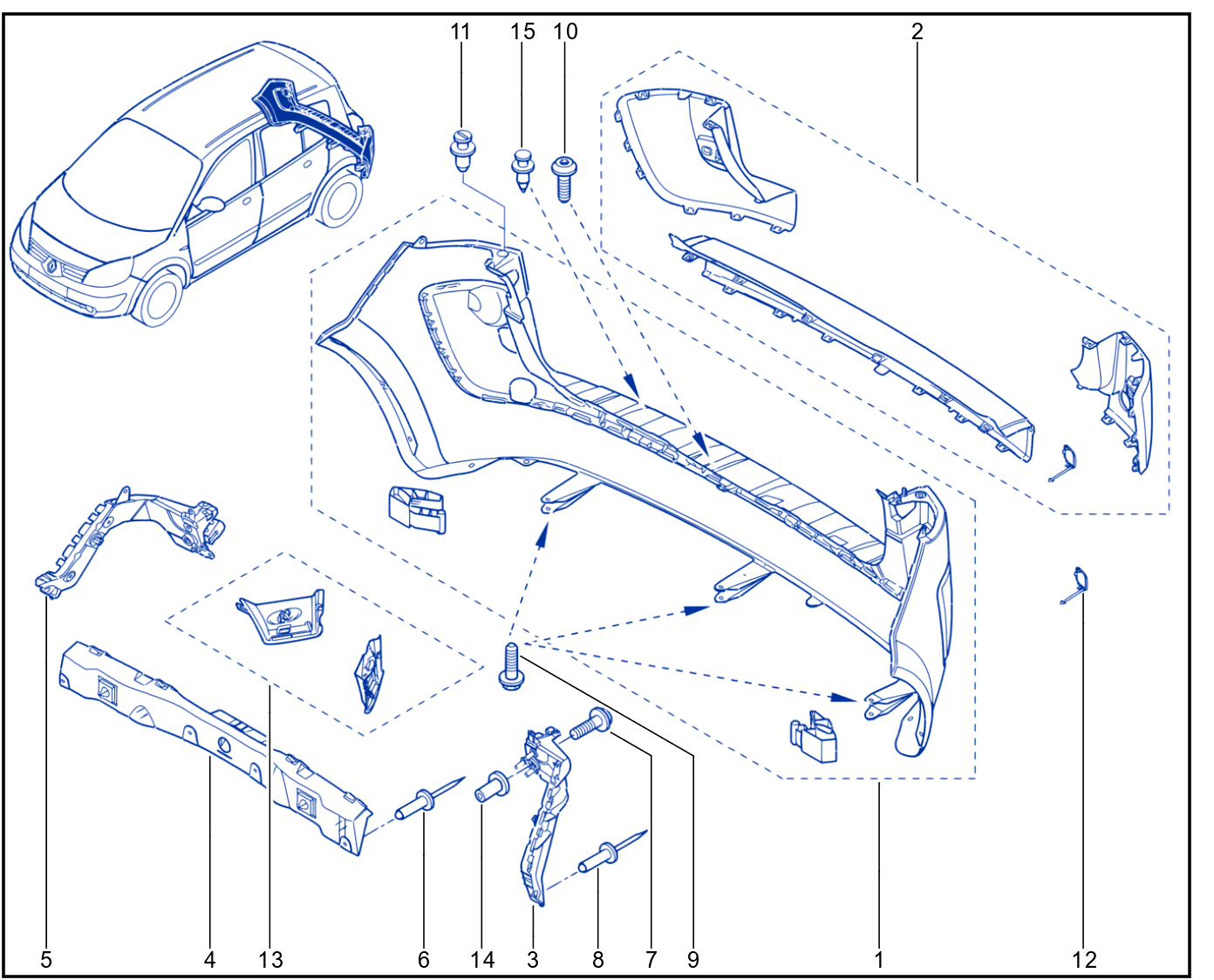 Rear Bumper - 01004646