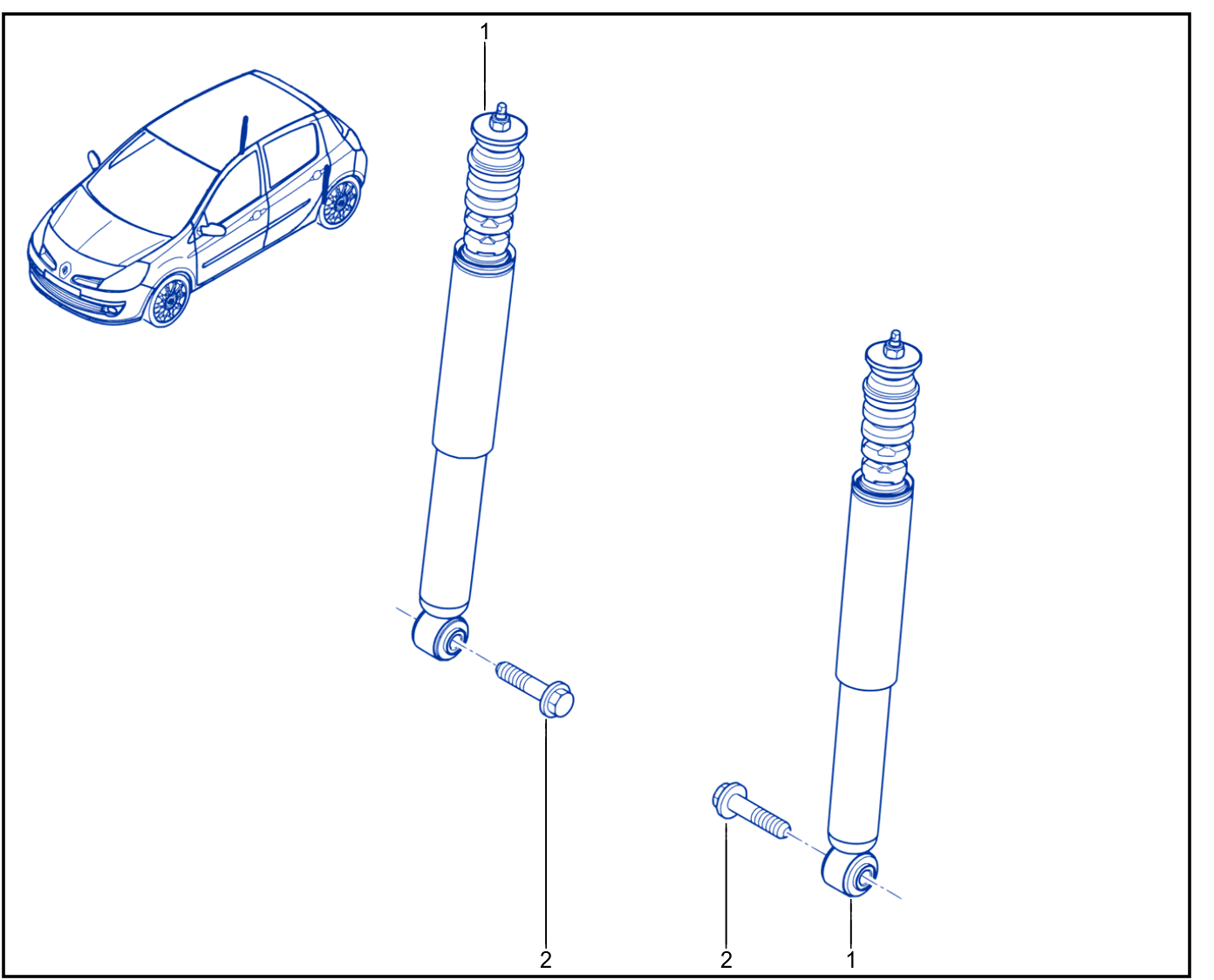 Suspension - Rear Shock Absorption - 01004937
