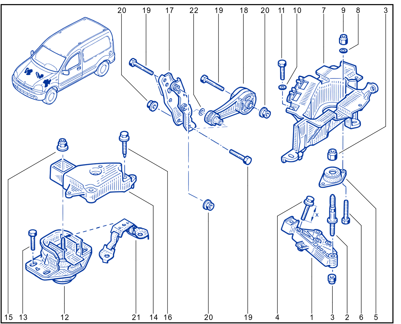 Engine And Transmission Assembly Support - 01005713