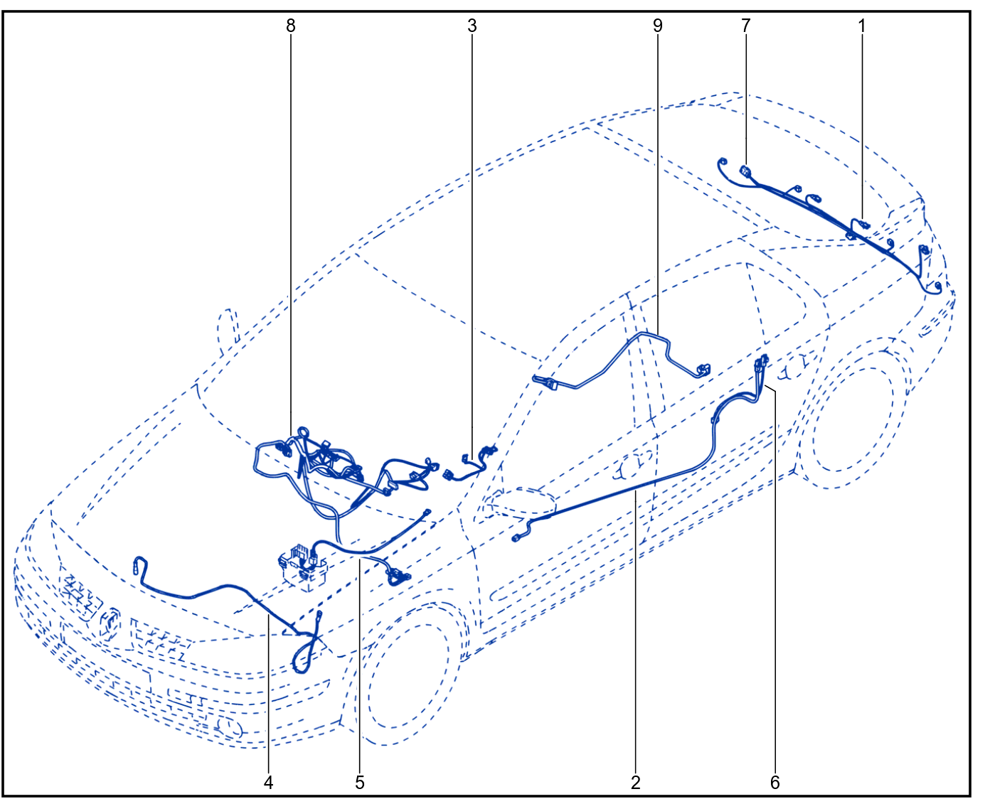 Wiring - Front End Panel Components - 01006022