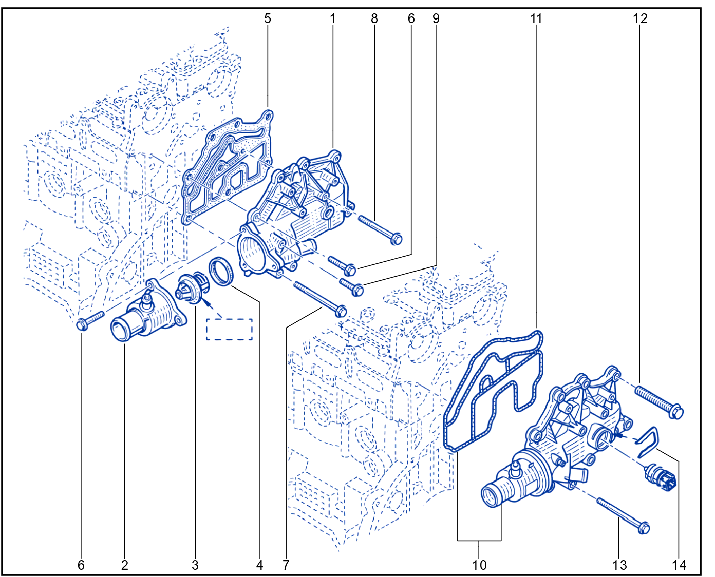 Water Pump - Coolant Unit - 01006109