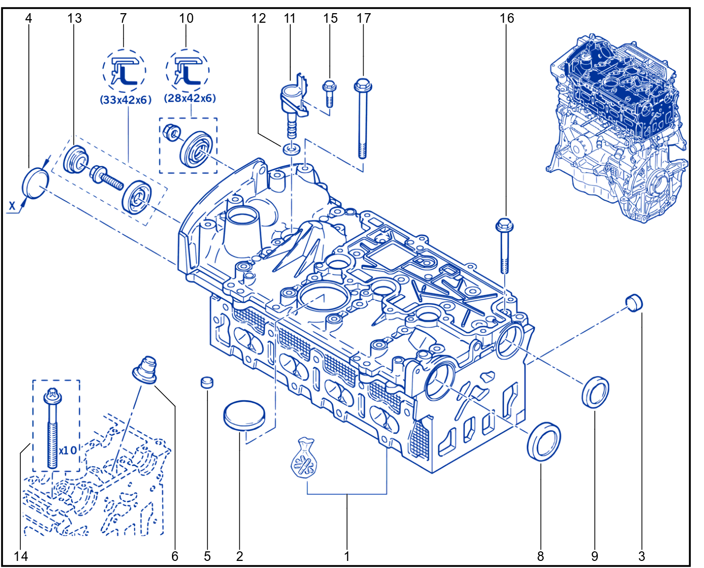 Cylinder Head - 01006112