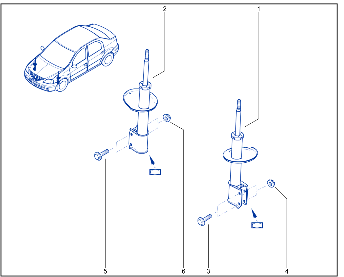 Suspension - Front Shock Absorption - 01006177