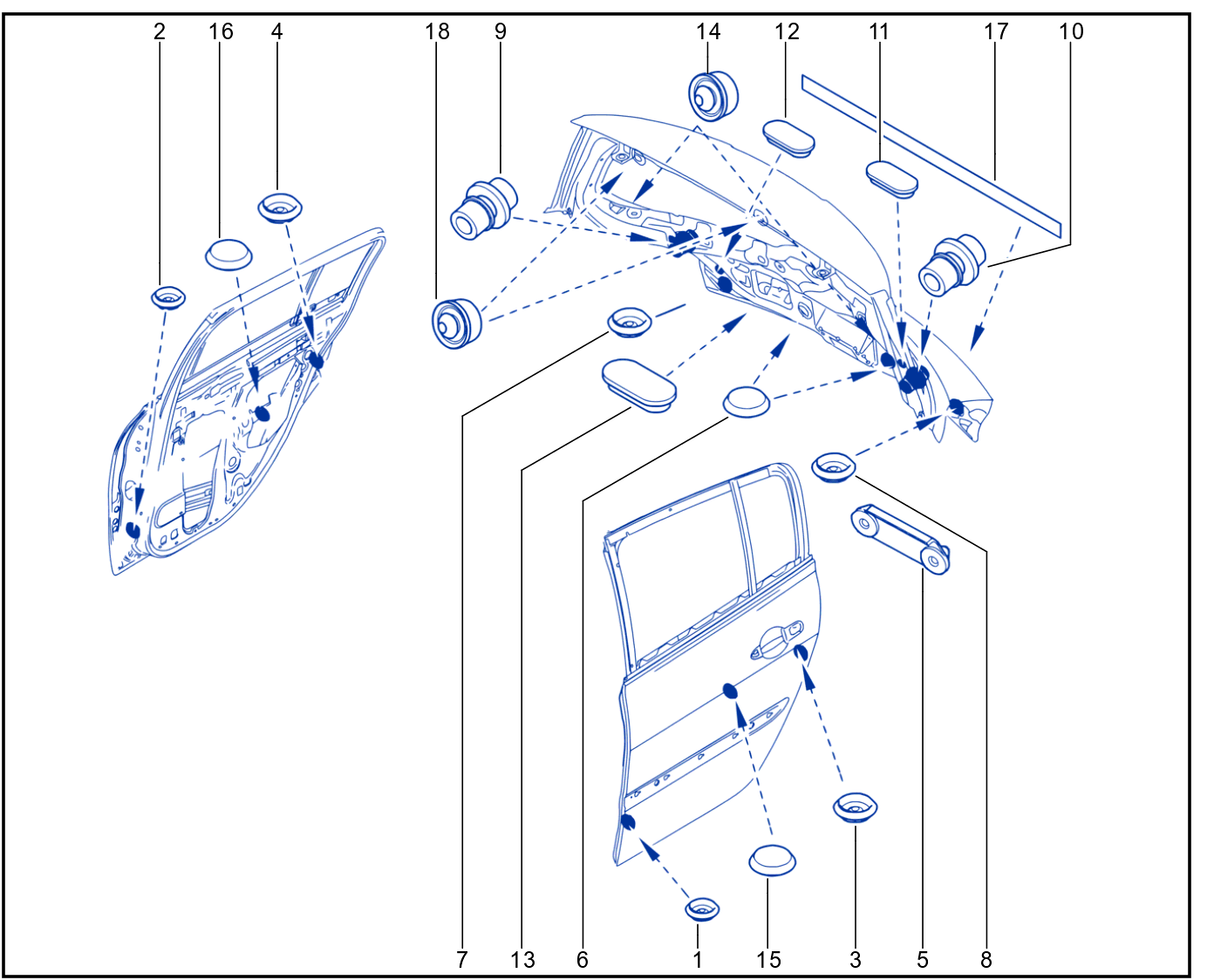 Sealing Of Non-Side Opening Elements - 01006428