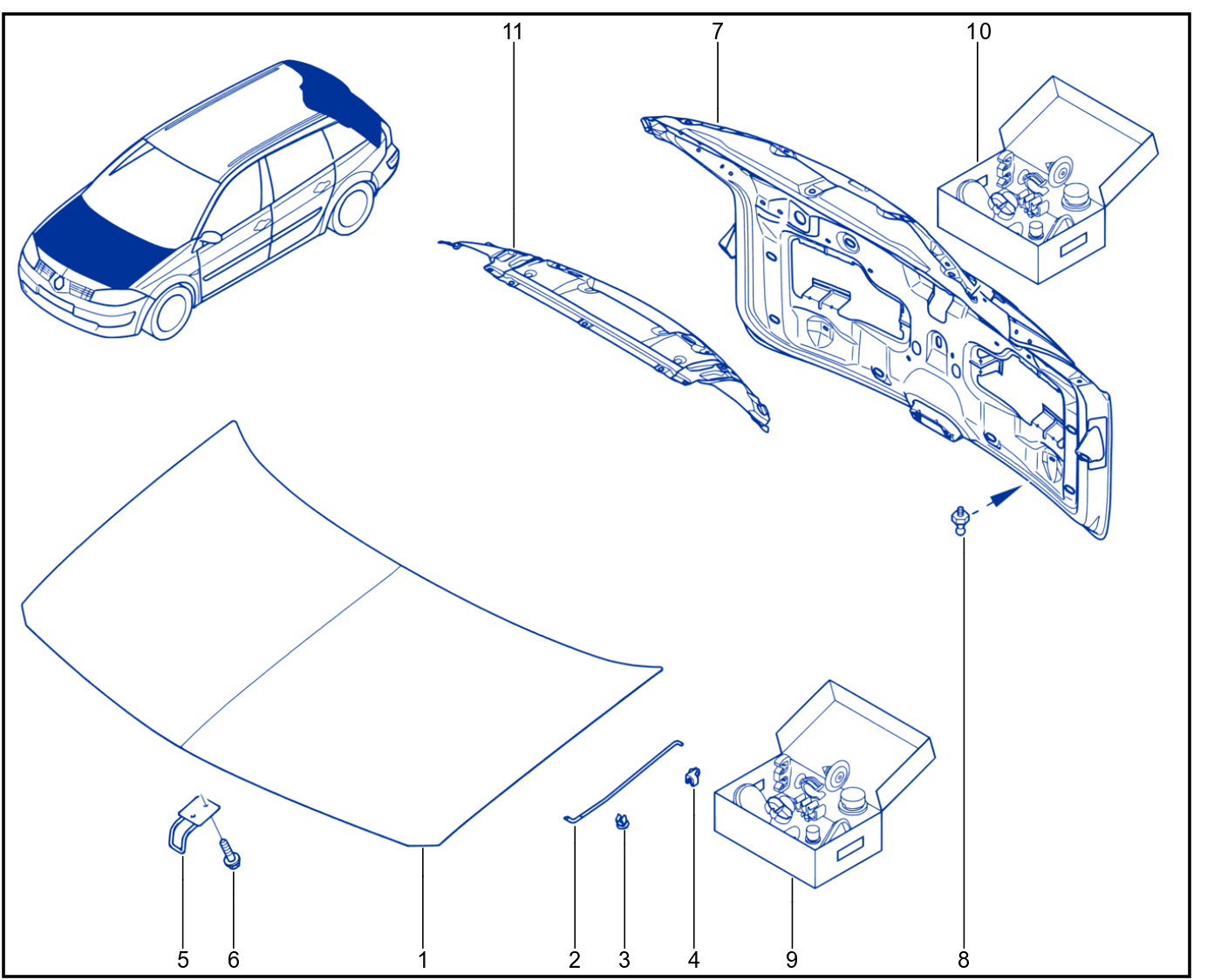 Front Opening Element Panelwork - 01006437