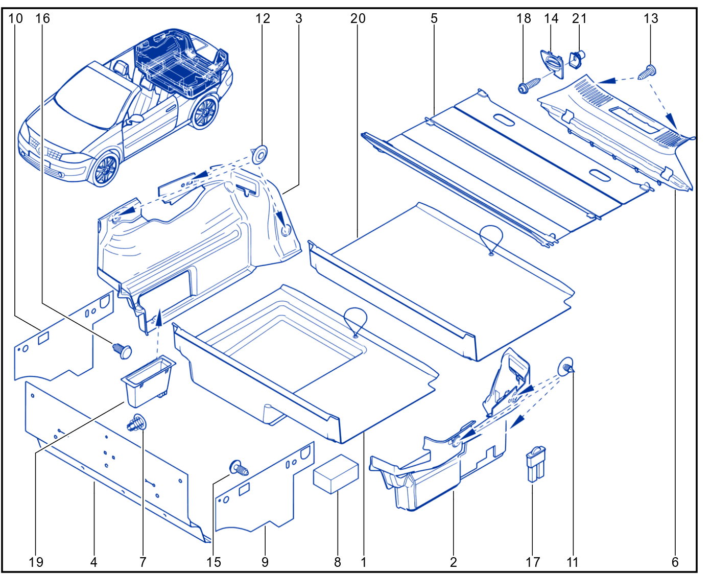 Luggage Compartment Trim - 01006452